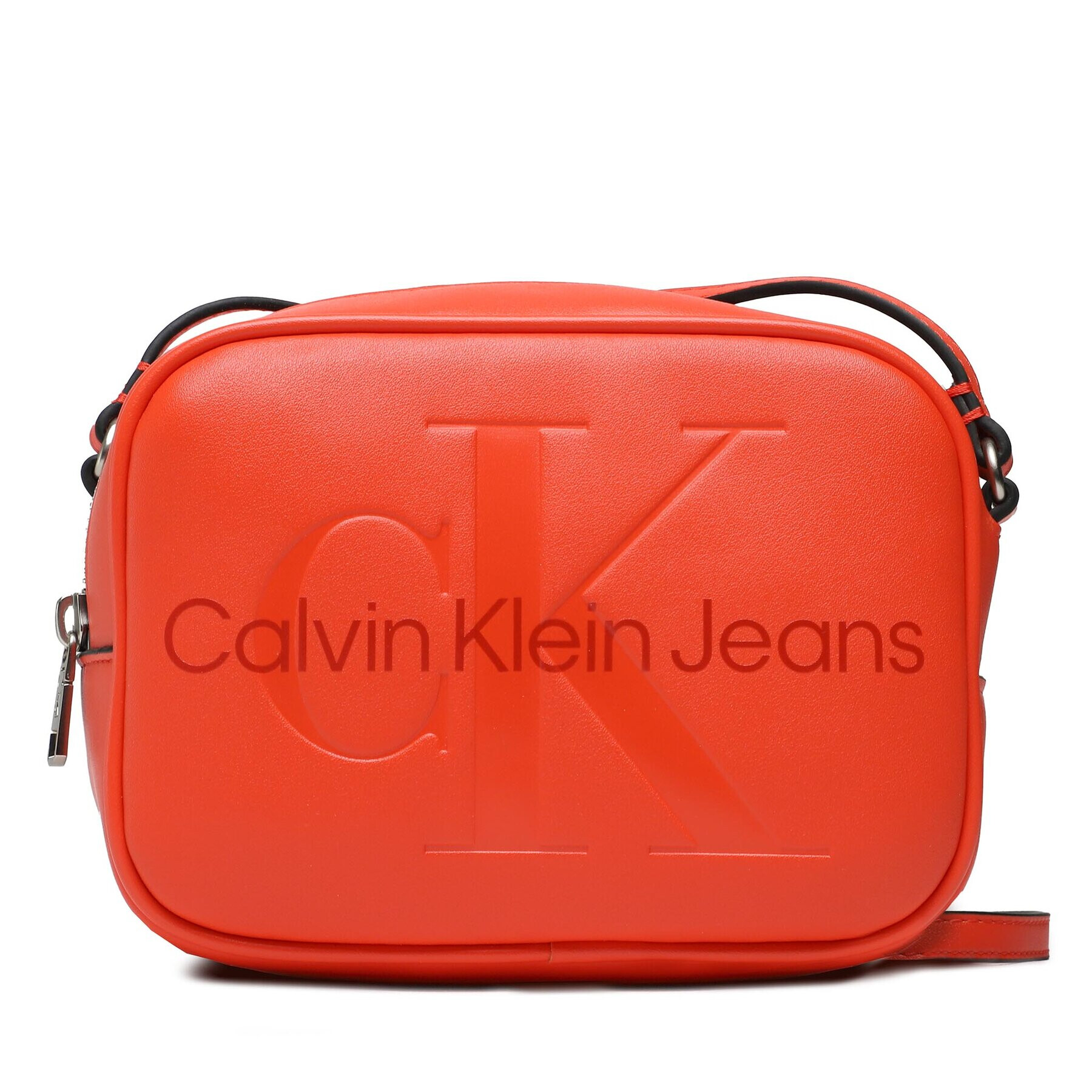 Calvin Klein Jeans Дамска чанта Sculpted Camera Bagi8 Mono K60K610275 Оранжев - Pepit.bg