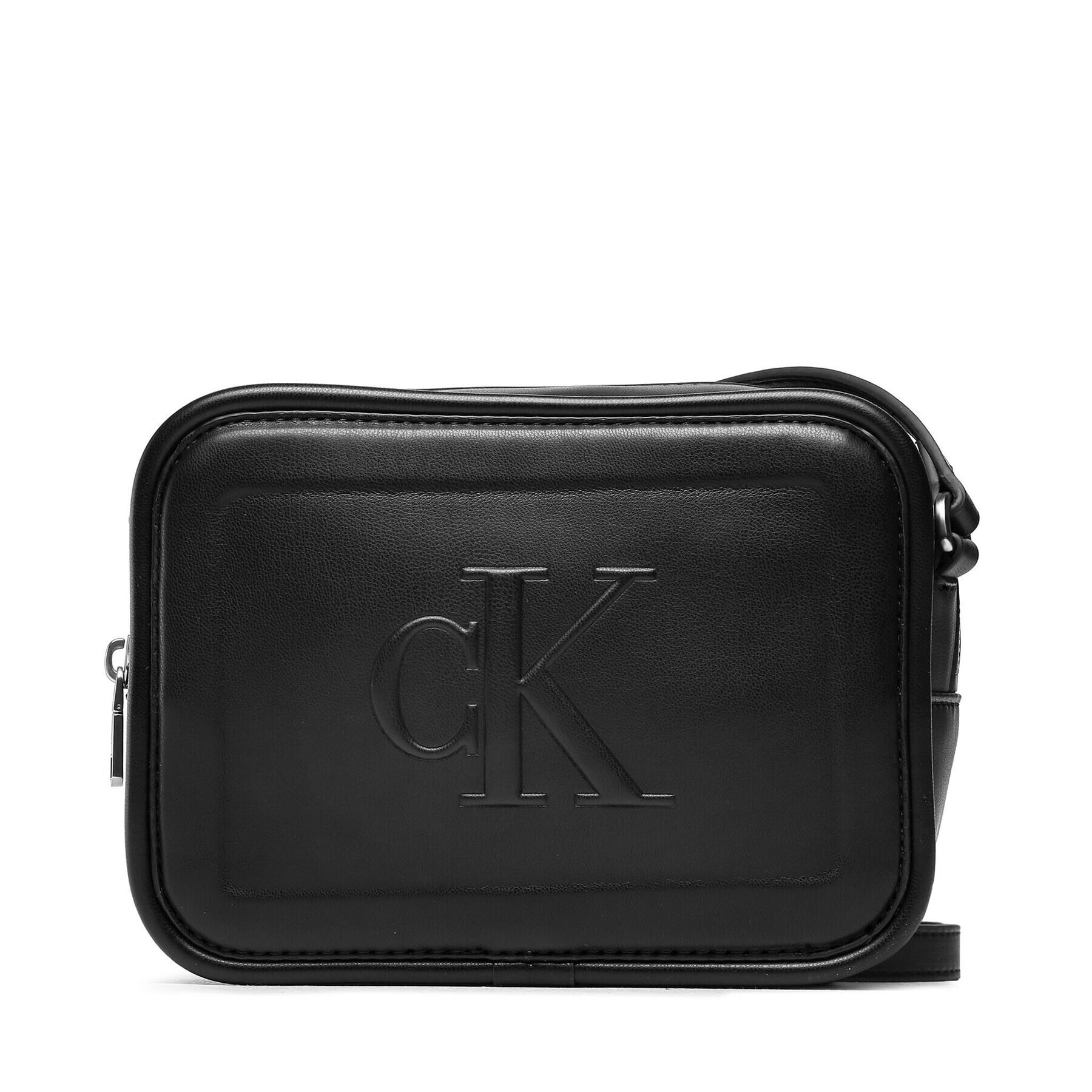 Calvin Klein Jeans Дамска чанта Sculpted Camera Bagi8 Pipping K60K610309 Черен - Pepit.bg