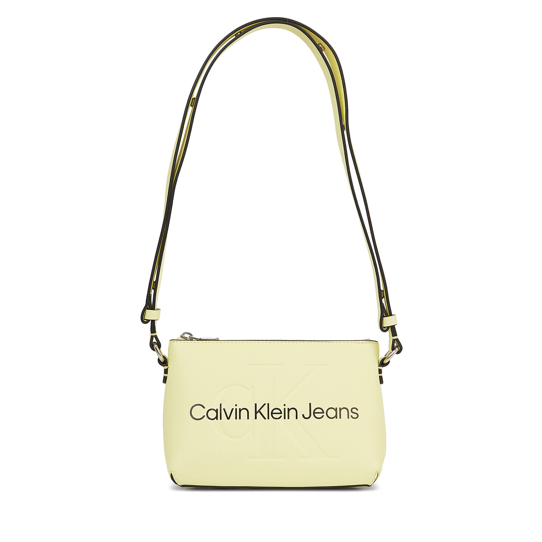 Calvin Klein Jeans Дамска чанта Sculpted Camera Pouch 21 Mono K60K610681 Зелен - Pepit.bg