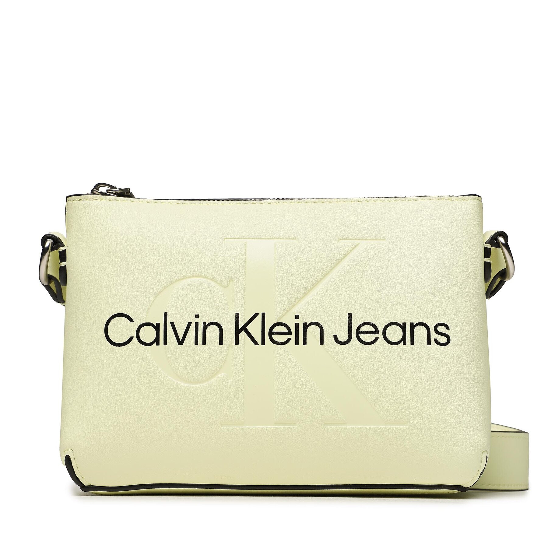 Calvin Klein Jeans Дамска чанта Sculpted Camera Pouch 21 Mono K60K610681 Зелен - Pepit.bg