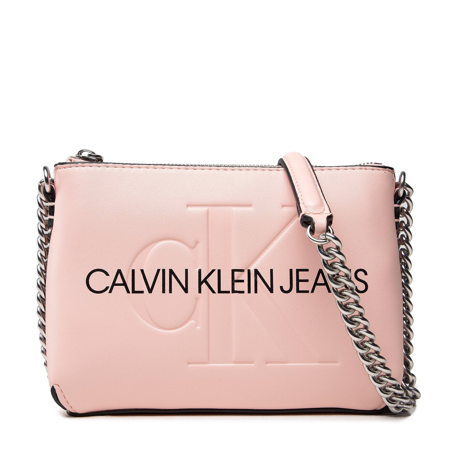 Calvin Klein Jeans Дамска чанта Sculpted Camera Pouch W/Cha Mono K60K608688 Розов - Pepit.bg