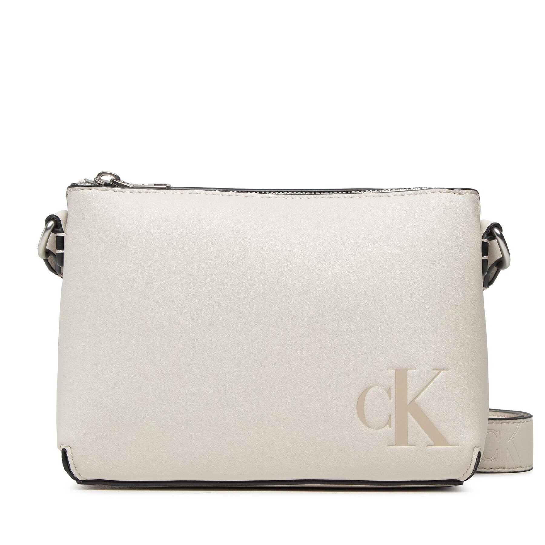 Calvin Klein Jeans Дамска чанта Sculpted Camera Pouch21 Mono K60K610078 Бежов - Pepit.bg