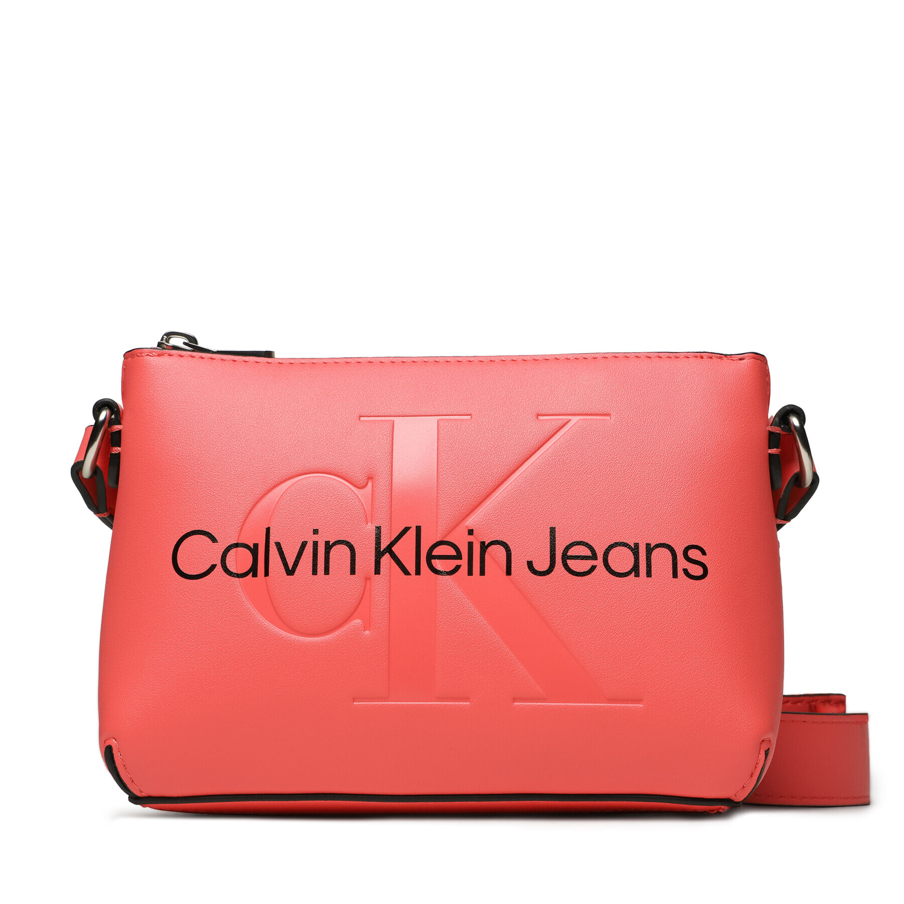 Calvin Klein Jeans Дамска чанта Sculpted Camera Pouch2I Mono K60K610681 Коралов - Pepit.bg