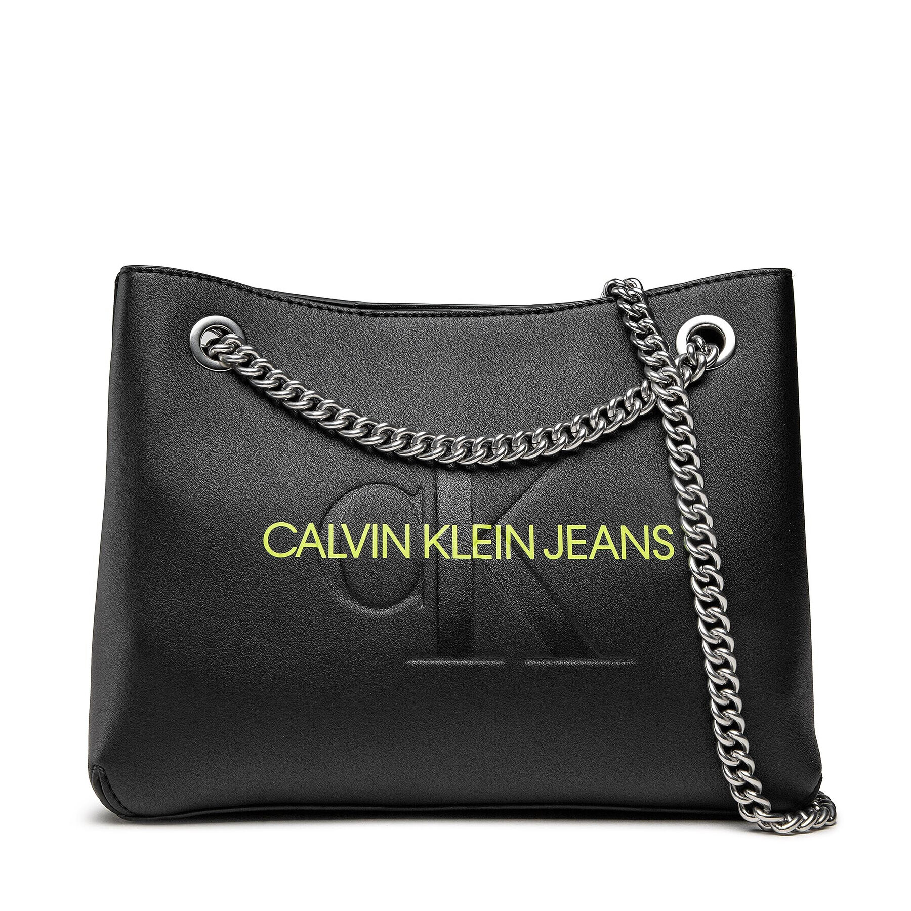 Calvin Klein Jeans Дамска чанта Sculpted Conv Shoulder Bag Mono K60K608690 Черен - Pepit.bg