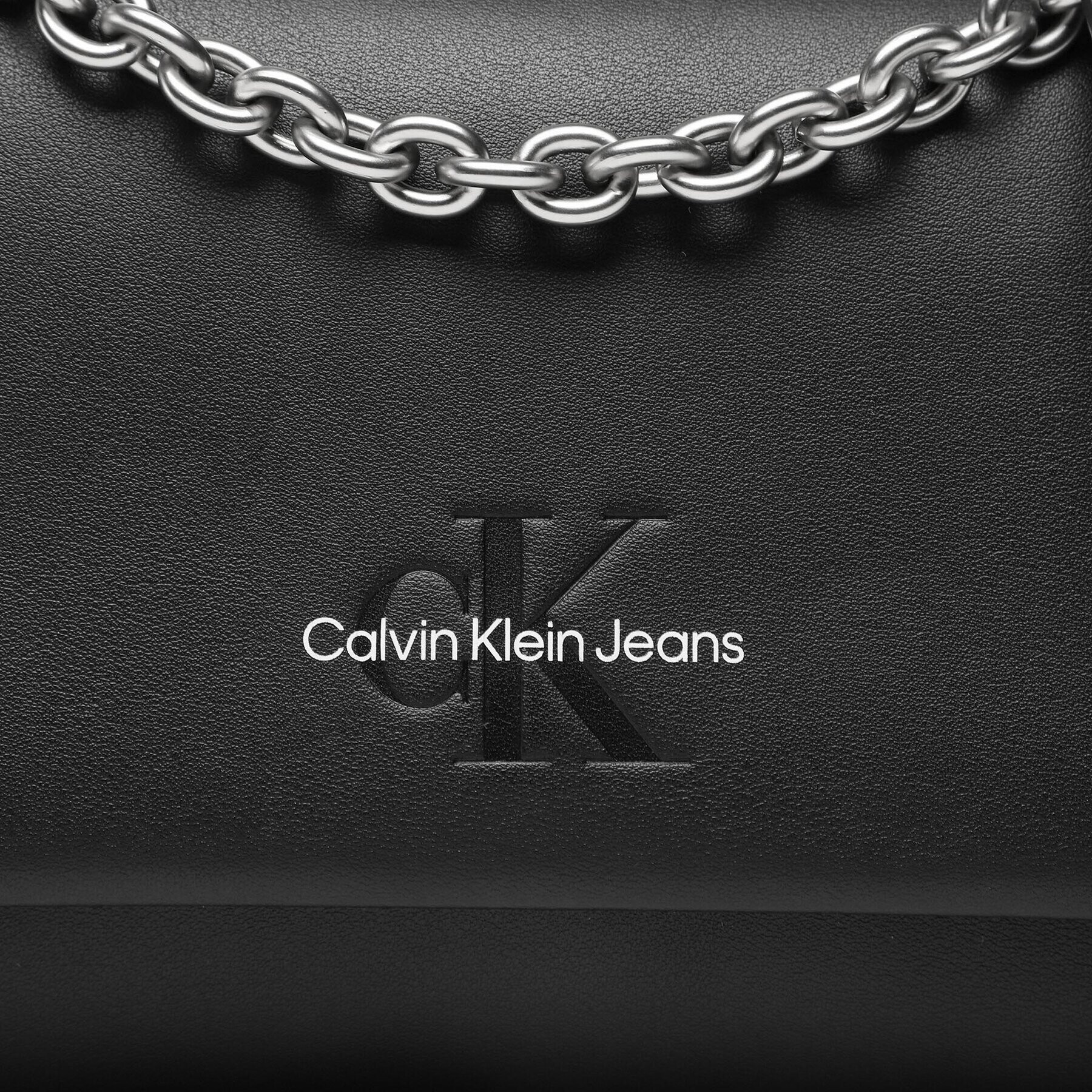 Calvin Klein Jeans Дамска чанта Sculpted Ew Flap Conv25 Chain K60K610562 Черен - Pepit.bg