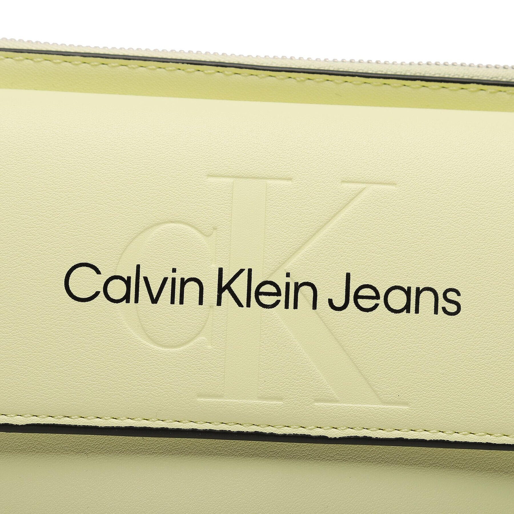 Calvin Klein Jeans Дамска чанта Sculpted Ew Flap Xbody Mono K60K610579 Жълт - Pepit.bg