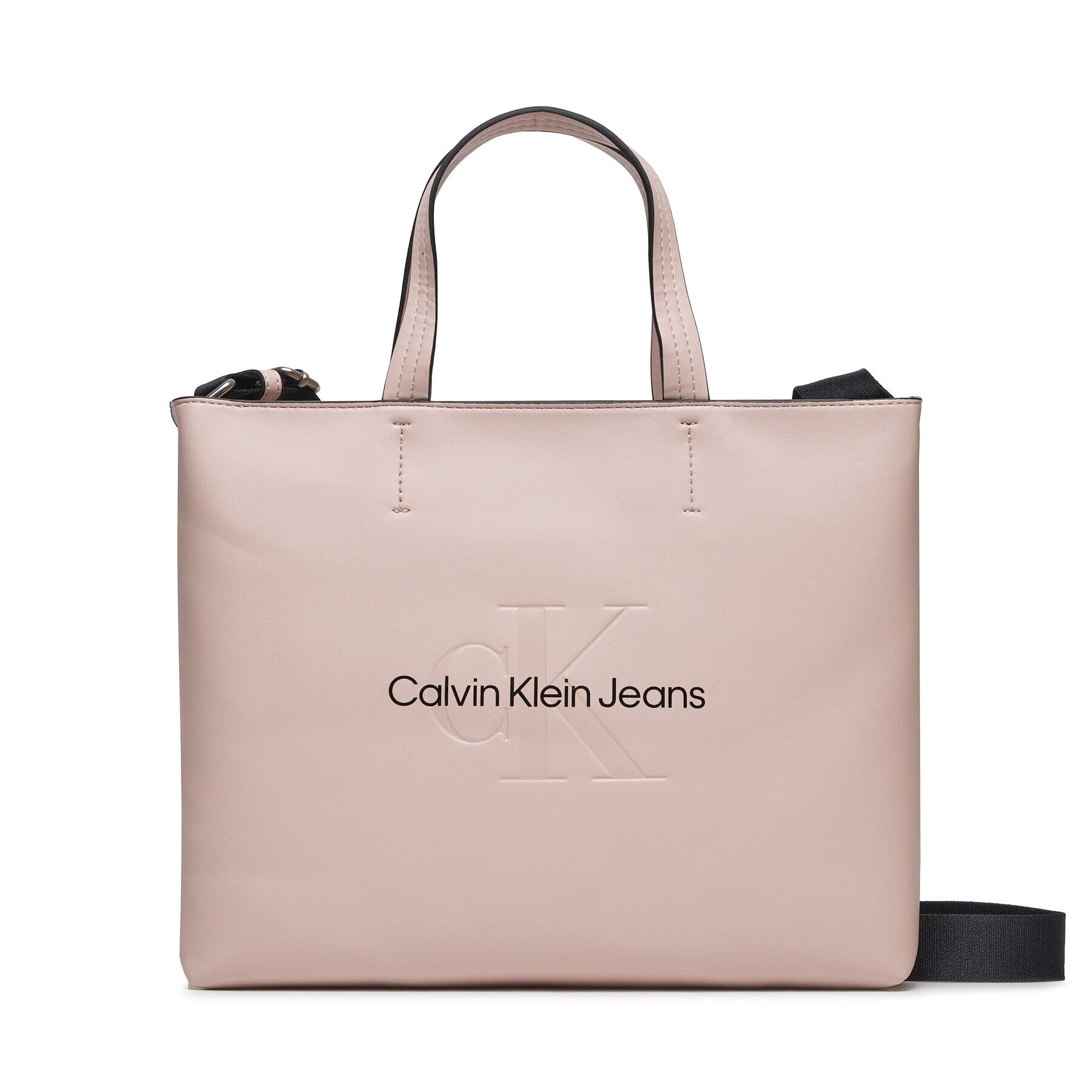 Calvin Klein Jeans Дамска чанта Sculpted Mini Slim Tote26 Mono K60K611547 Розов - Pepit.bg