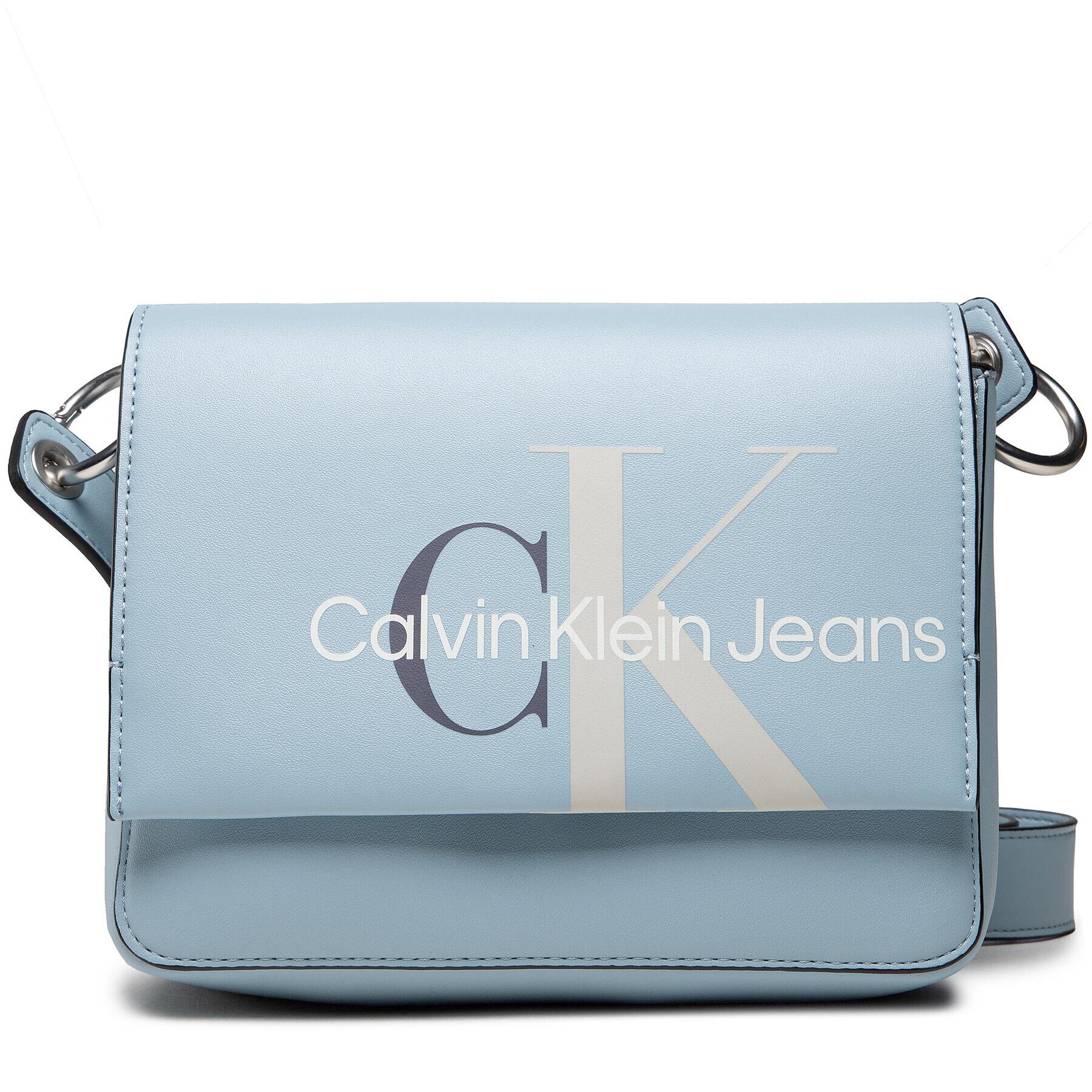 Calvin Klein Jeans Дамска чанта Sculpted Mono Boxy Flap Xbody K60K608929 Син - Pepit.bg