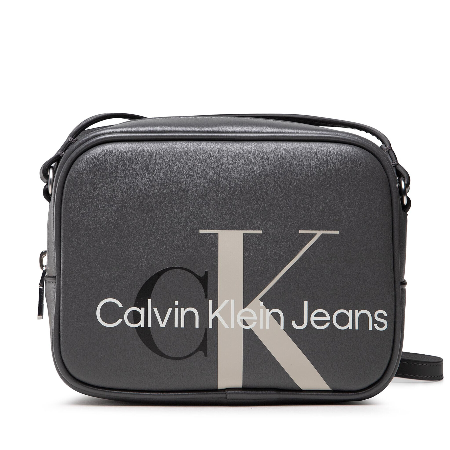 Calvin Klein Jeans Дамска чанта Sculpted Mono Camera Bag K60K608932 Сив - Pepit.bg