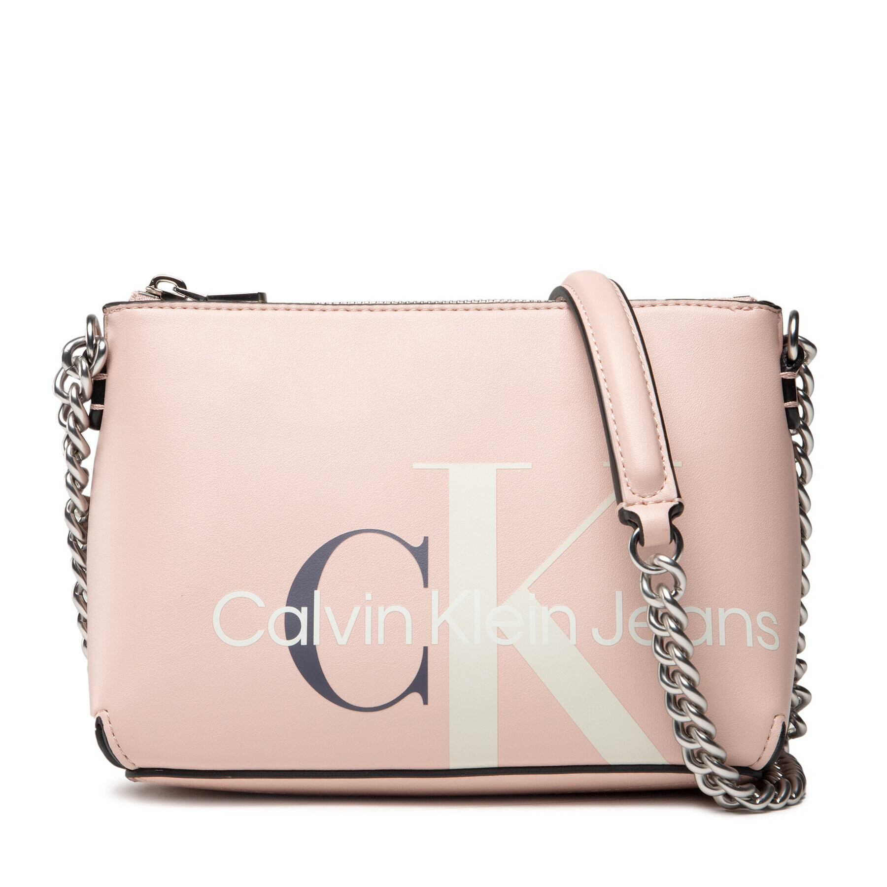 Calvin Klein Jeans Дамска чанта Sculpted Mono Camera Pouch K60K608931 Розов - Pepit.bg