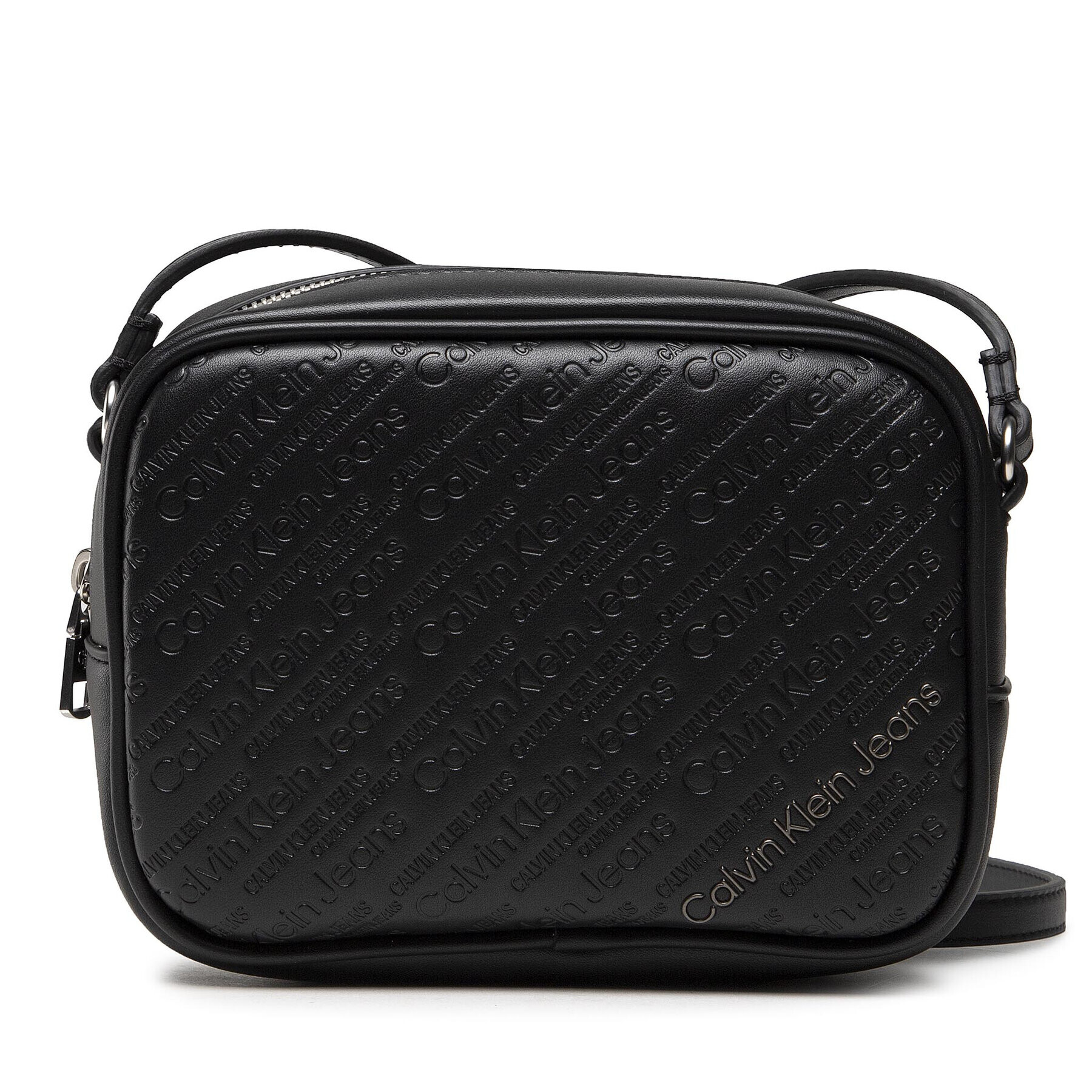 Calvin Klein Jeans Дамска чанта Sculpted Print Camera Bag K60K60894I Черен - Pepit.bg