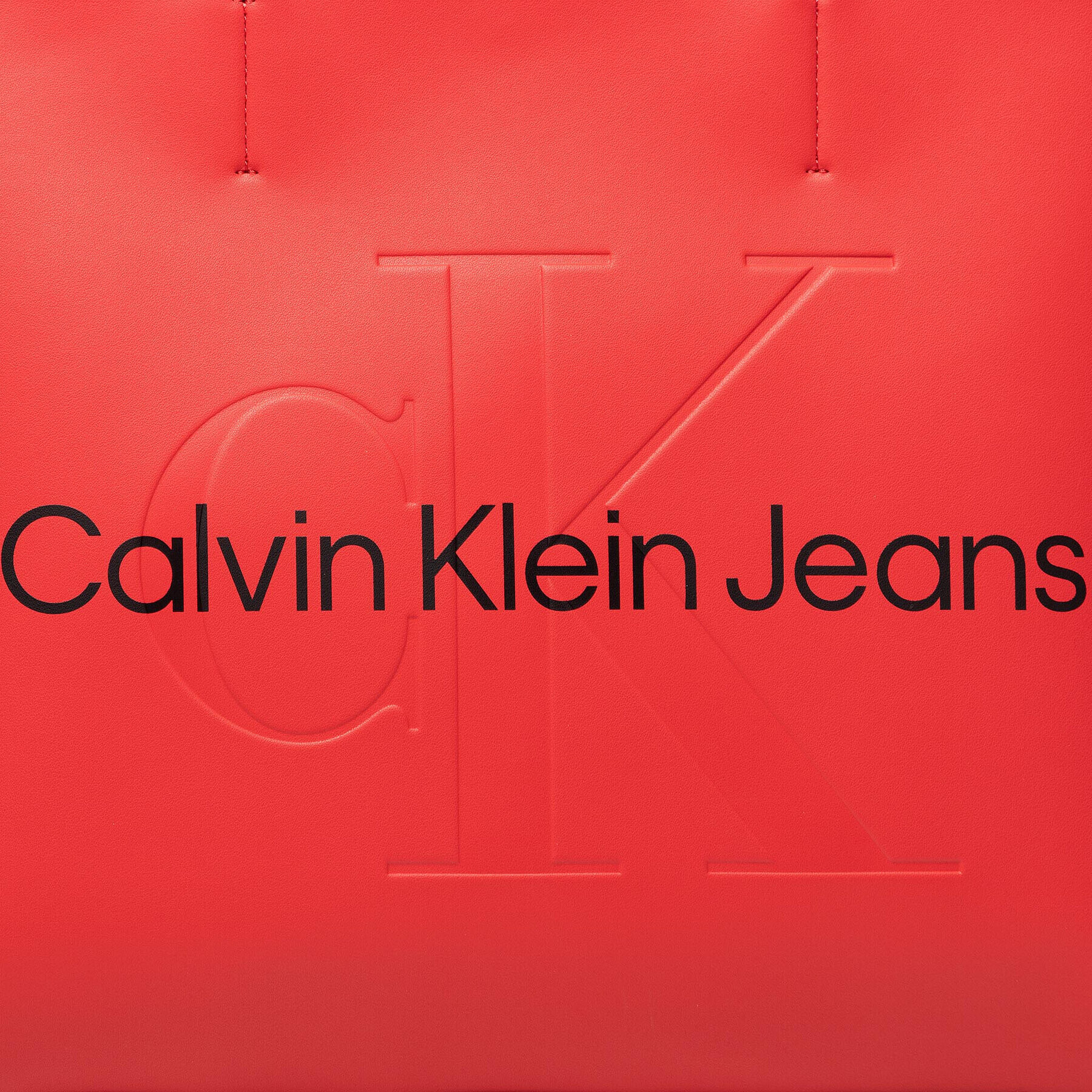 Calvin Klein Jeans Дамска чанта Sculpted Shopper29 Mono K60K609195 Червен - Pepit.bg