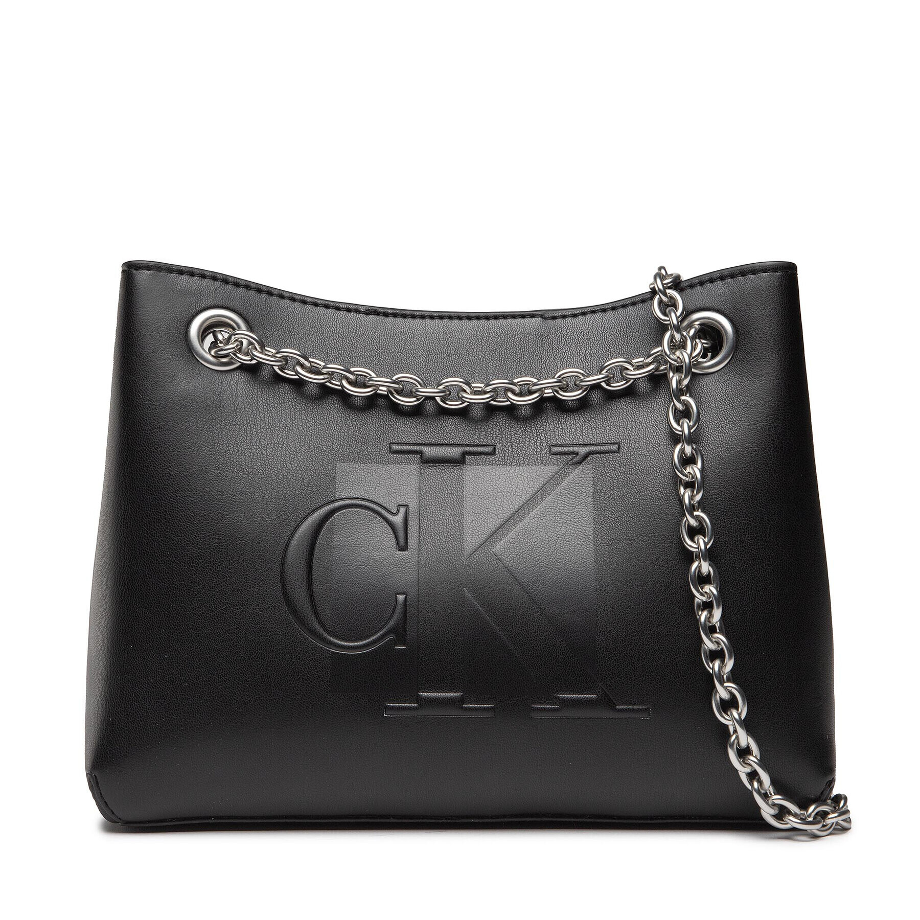 Calvin Klein Jeans Дамска чанта Sculpted Shoulder Bag24 Chain K60K609767 Черен - Pepit.bg