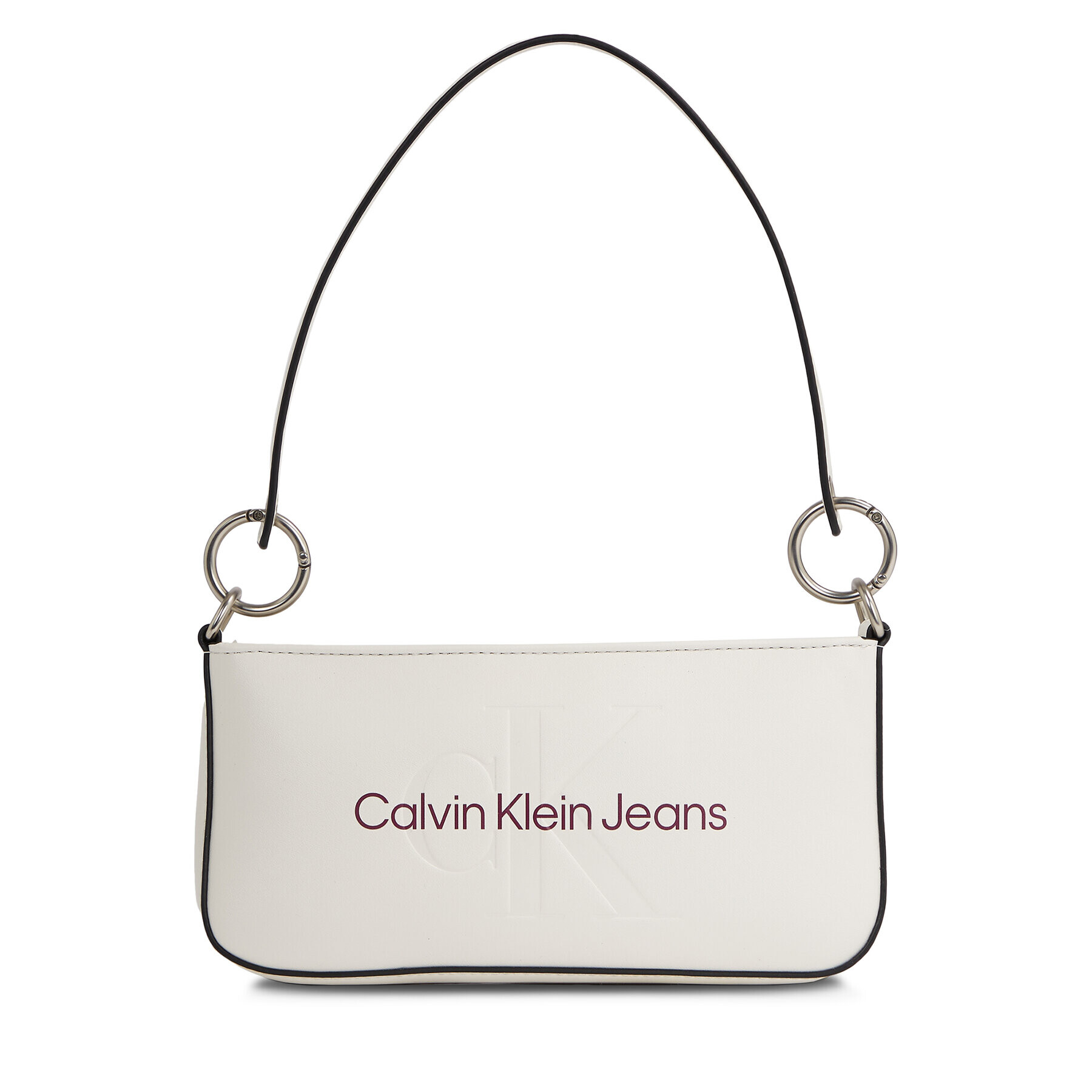 Calvin Klein Jeans Дамска чанта Sculpted Shoulder Pouch25 Mono K60K610679 Екрю - Pepit.bg