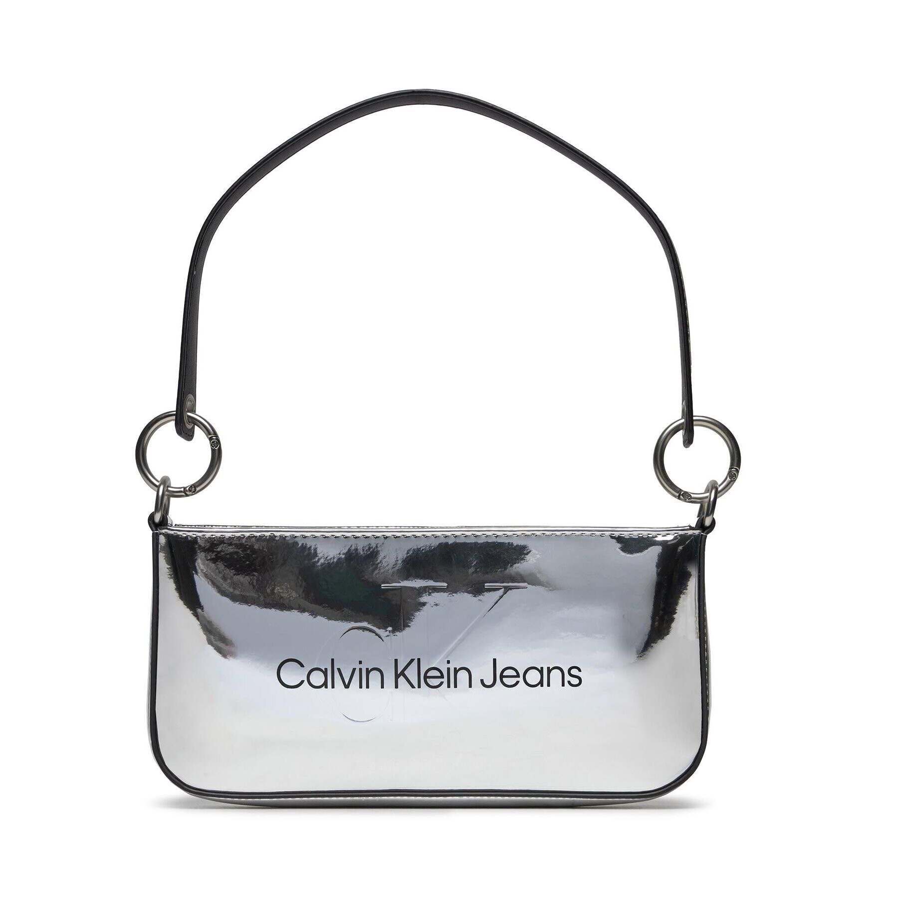 Calvin Klein Jeans Дамска чанта Sculpted Shoulder Pouch25 Mono S K60K611857 Сребрист - Pepit.bg