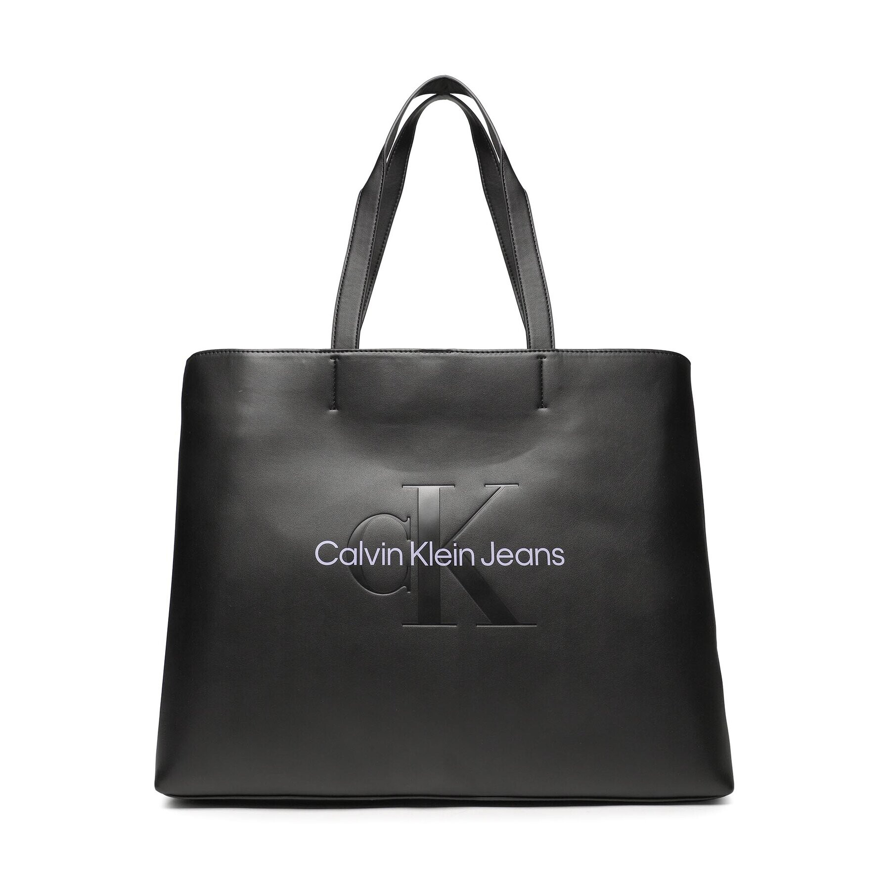 Calvin Klein Jeans Дамска чанта Sculpted Slim Tote34 Mono K60K610825 Черен - Pepit.bg