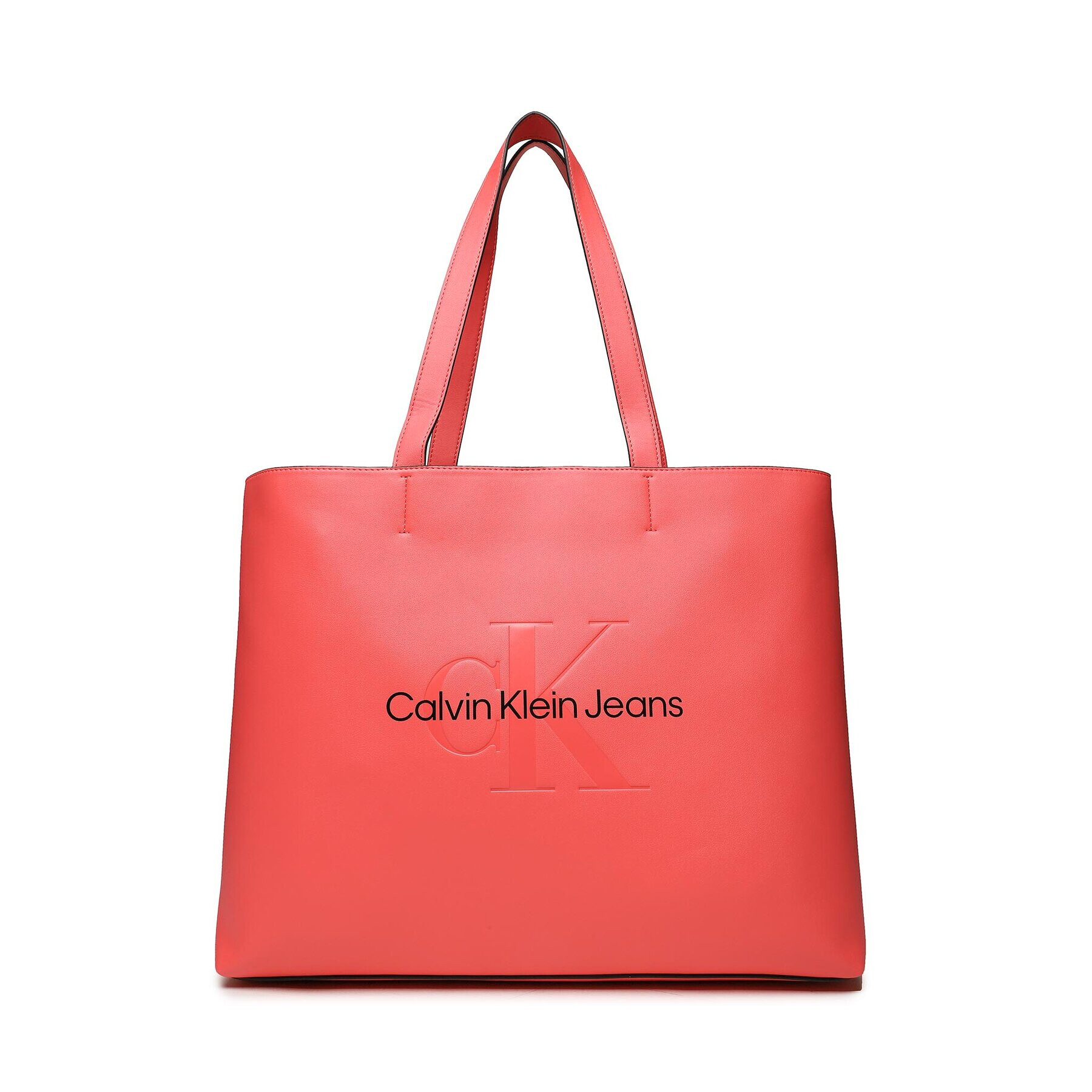 Calvin Klein Jeans Дамска чанта Sculpted Slim Tote34 Mono K60K610825 Коралов - Pepit.bg