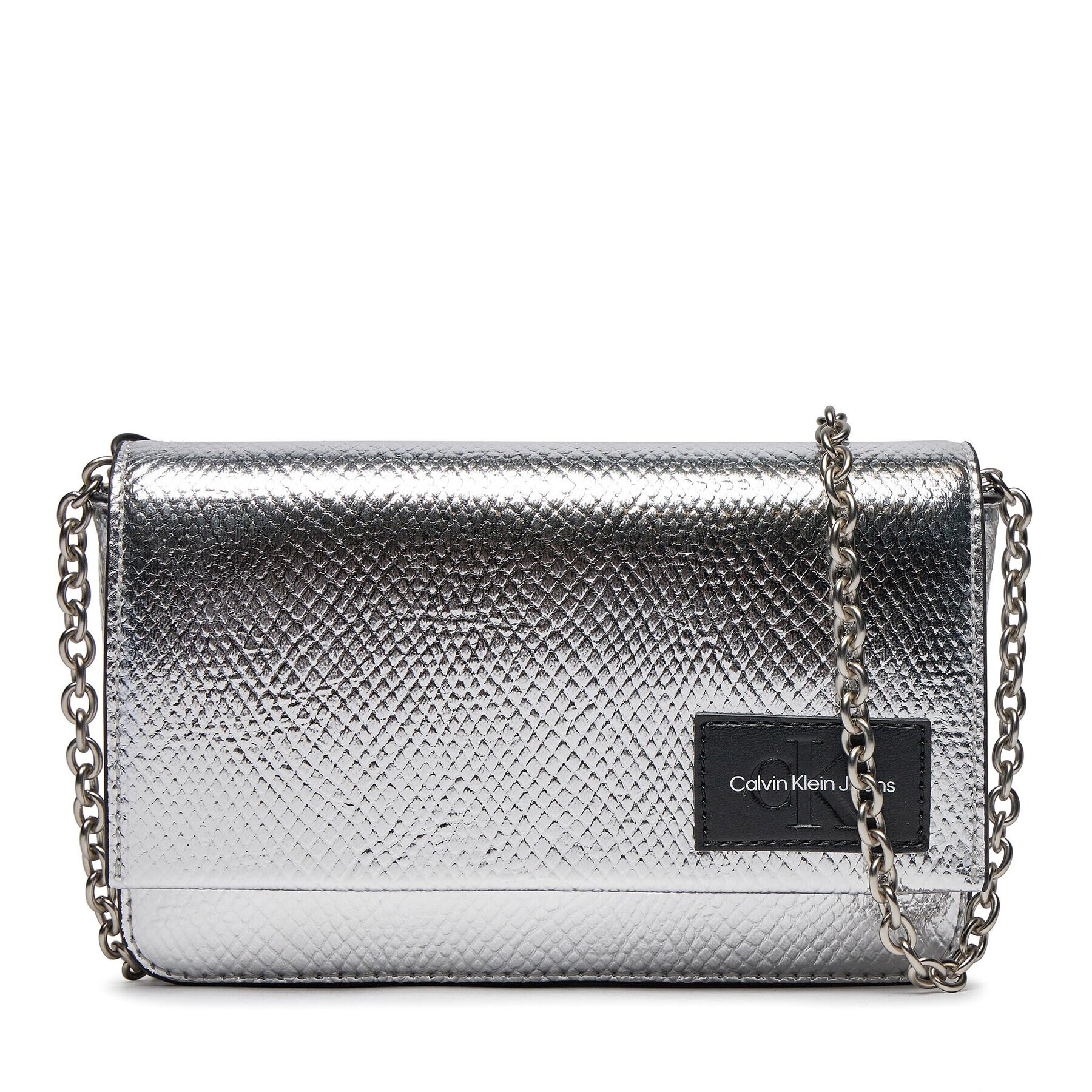 Calvin Klein Jeans Дамска чанта Sculpted Wallet Ph Cb19 Snake K60K611837 Черен - Pepit.bg