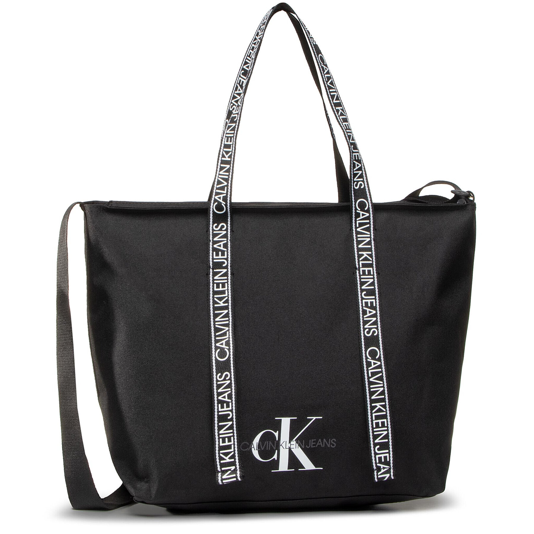 Calvin Klein Jeans Дамска чанта Shopper 29 K60K607095 Черен - Pepit.bg