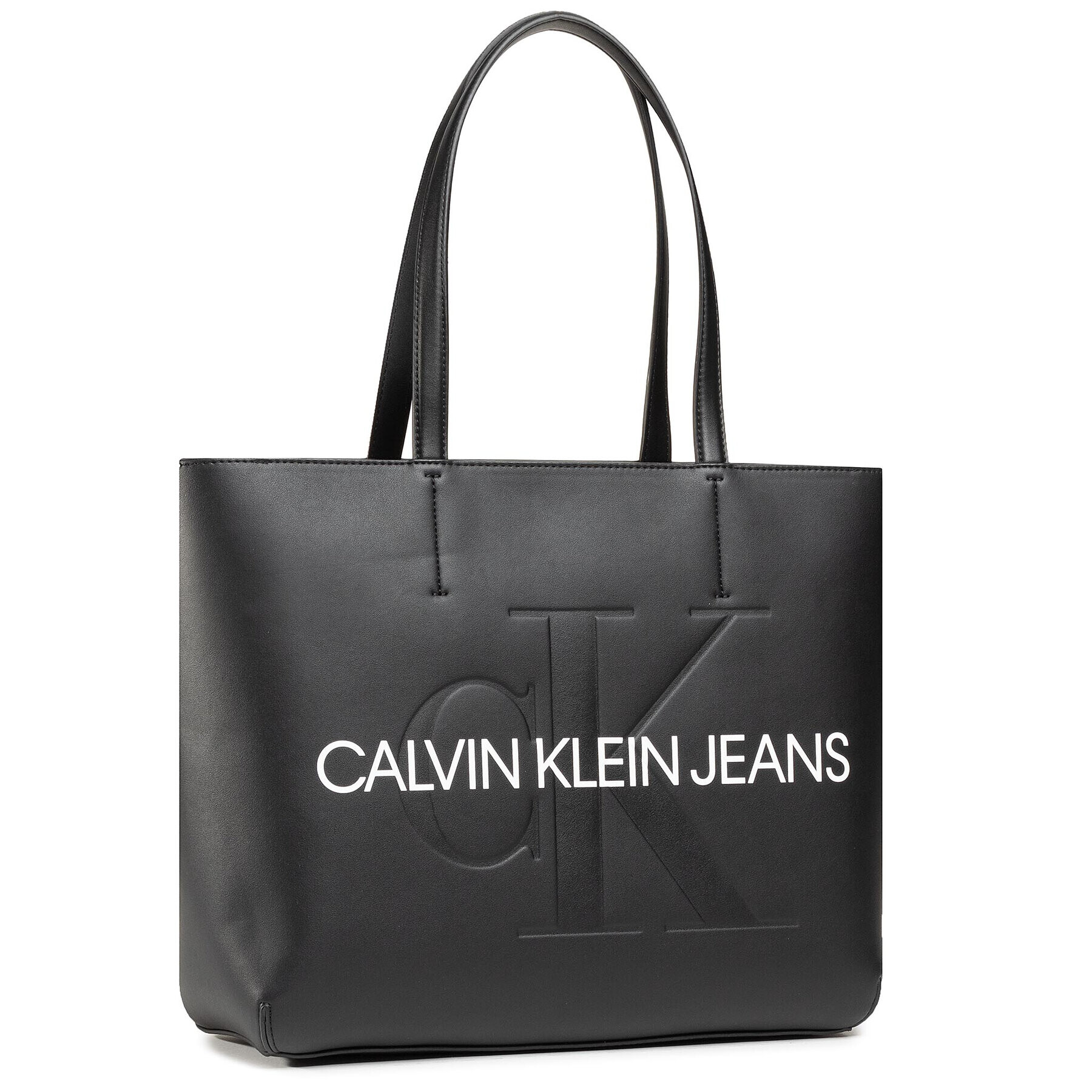 Calvin Klein Jeans Дамска чанта Shopper 29 K60K607200 Черен - Pepit.bg