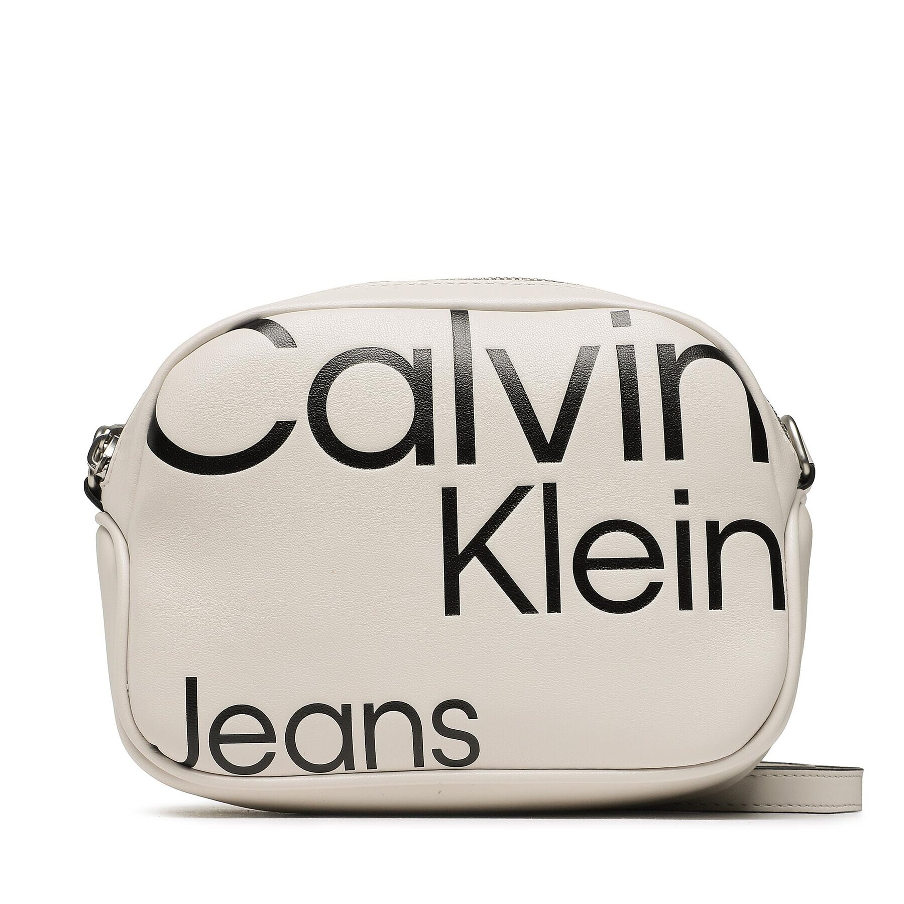 Calvin Klein Jeans Дамска чанта Sleek Camera Bag20 Aop K60K610077 Бежов - Pepit.bg