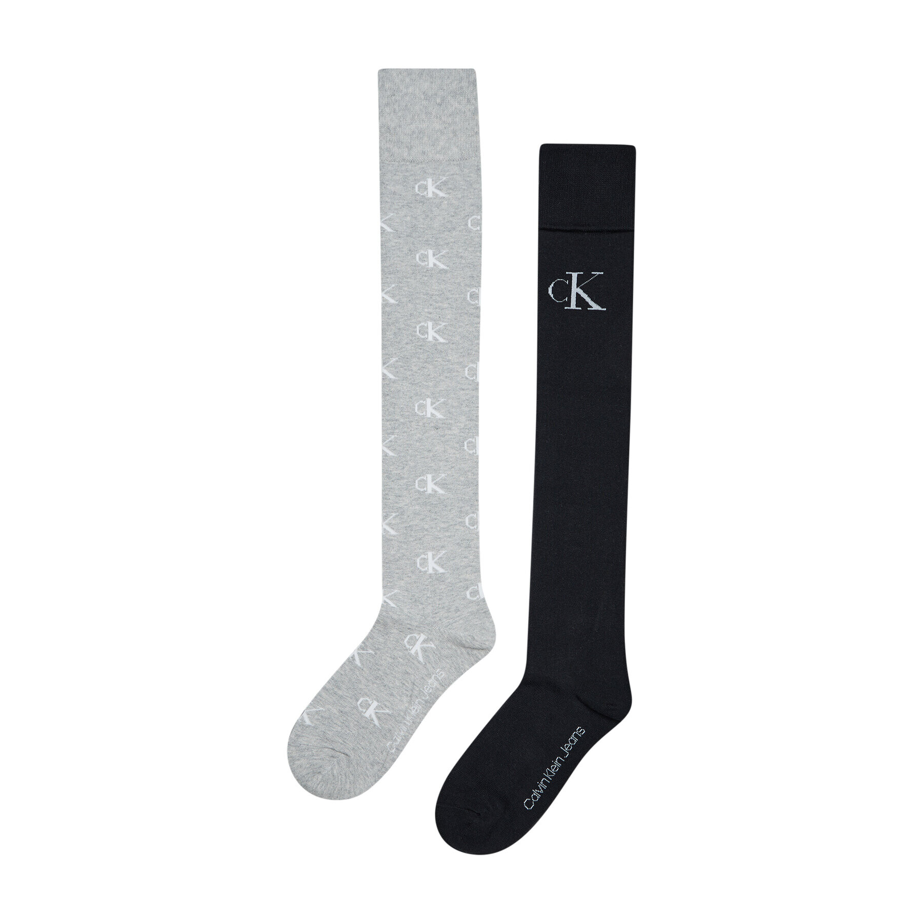 Calvin Klein Jeans Комплект 2 чифта дамски 3/4 чорапи 100004508 Черен - Pepit.bg