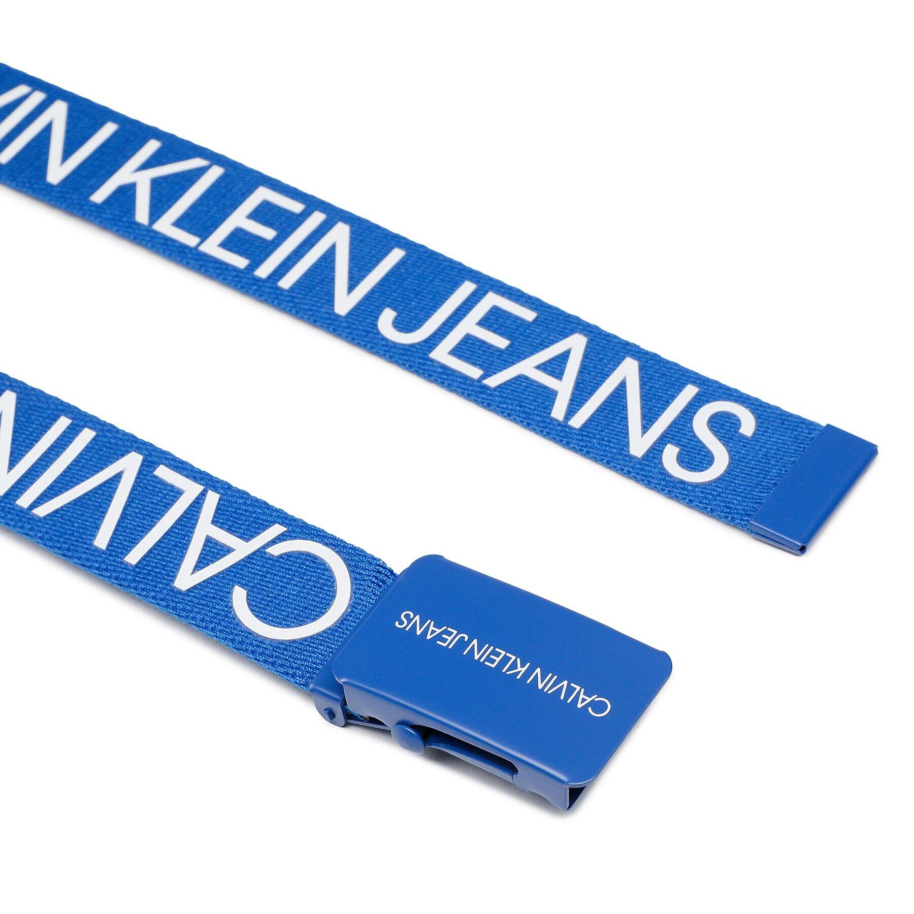 Calvin Klein Jeans Детски колан Canvas Logo Belt IU0IU00125 Син - Pepit.bg