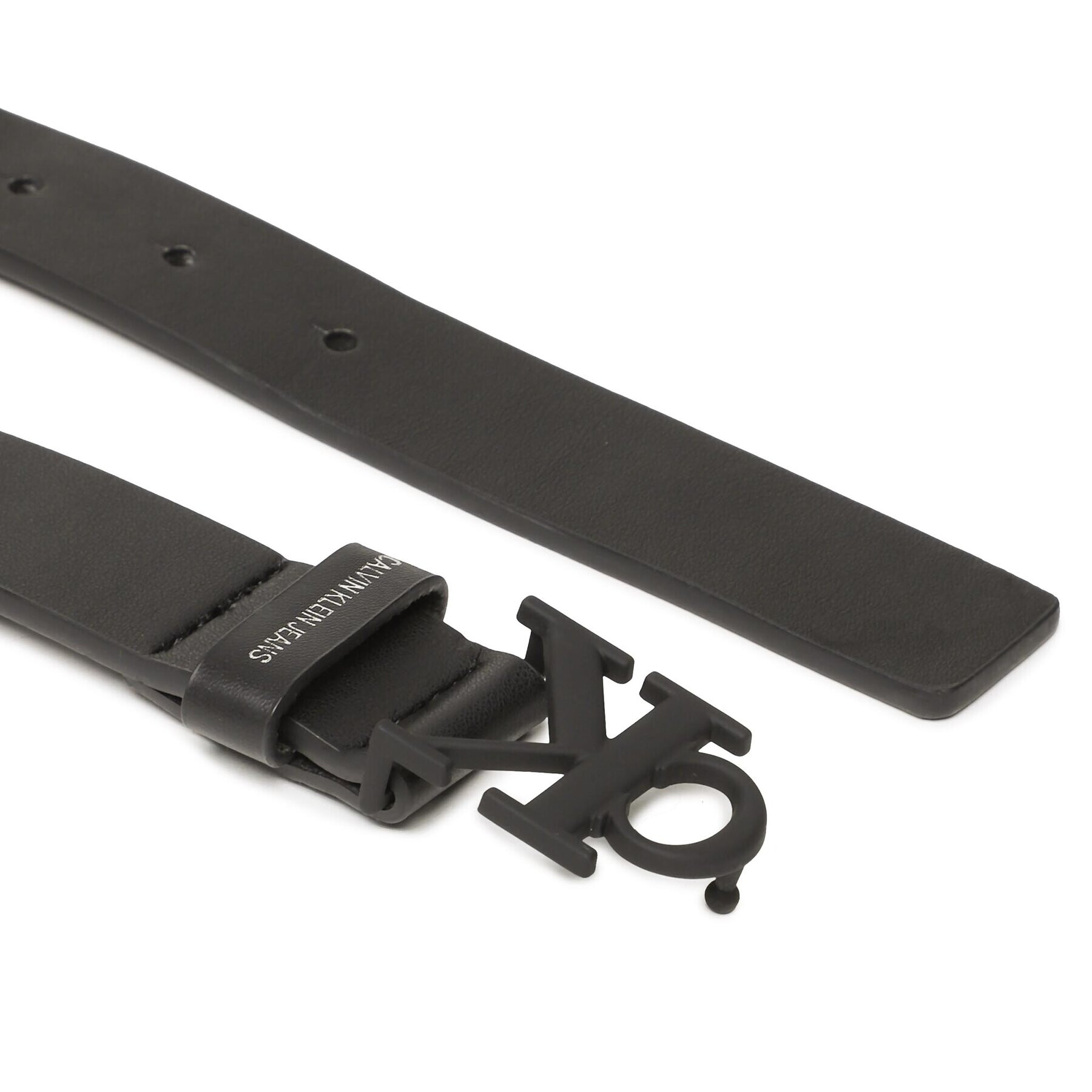 Calvin Klein Jeans Детски колан Metallic Ck Bule Belt IU0IU00392 Черен - Pepit.bg