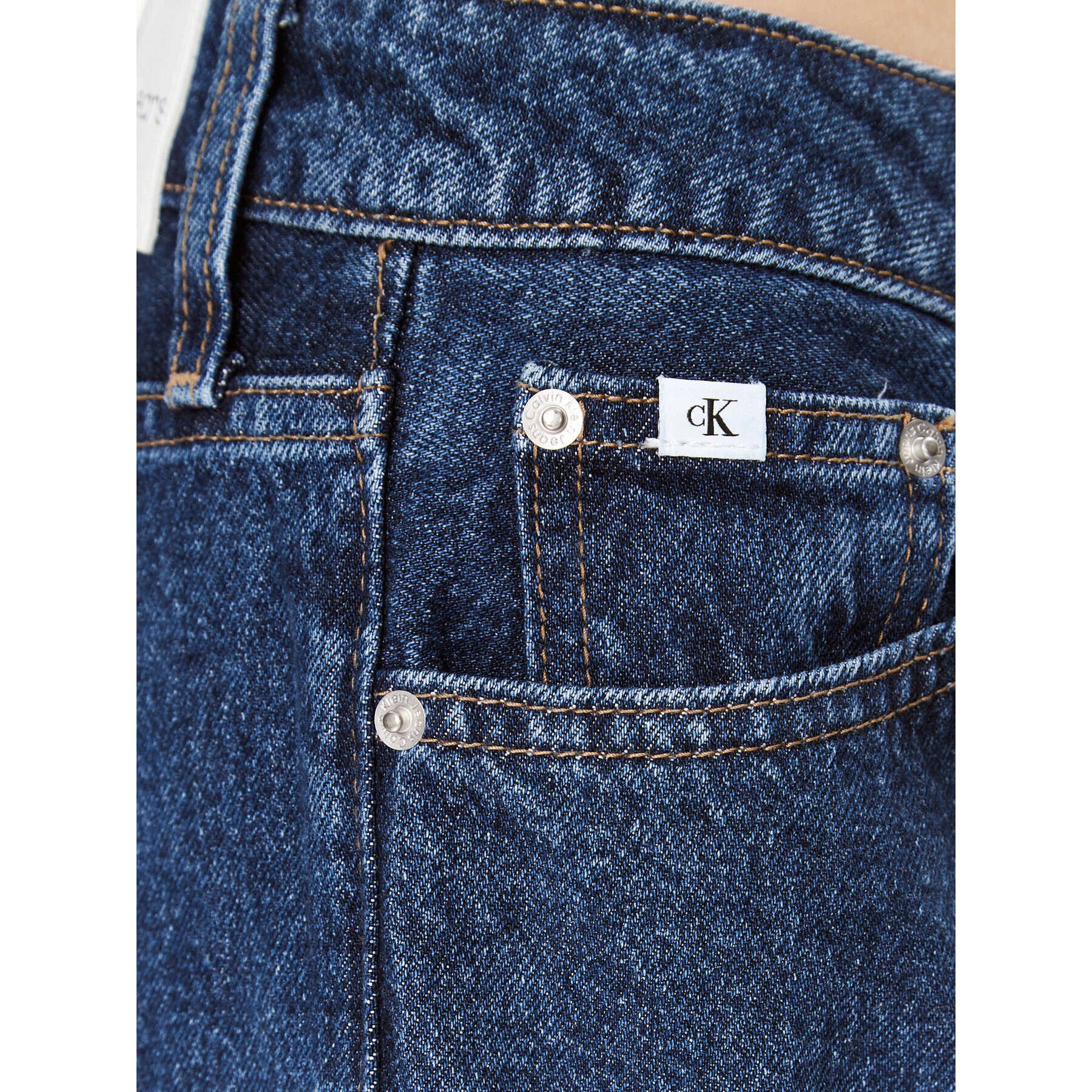 Calvin Klein Jeans Дънки 90's J20J221801 Син Straight Fit - Pepit.bg