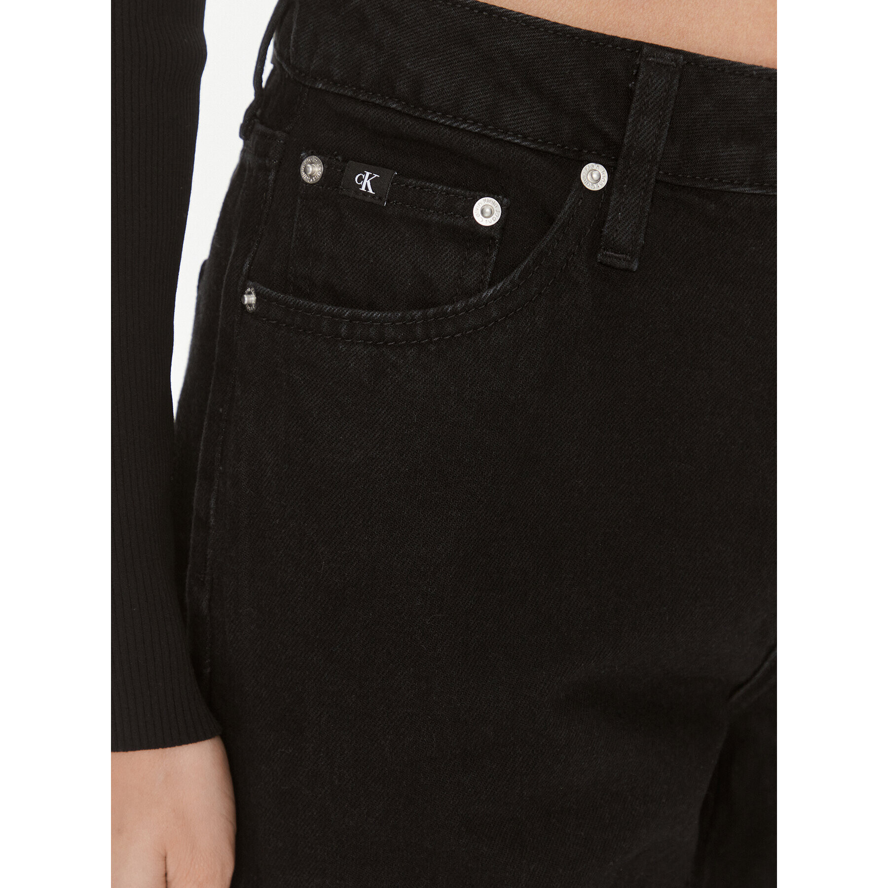 Calvin Klein Jeans Дънки 90's J20J222865 Черен Straight Fit - Pepit.bg