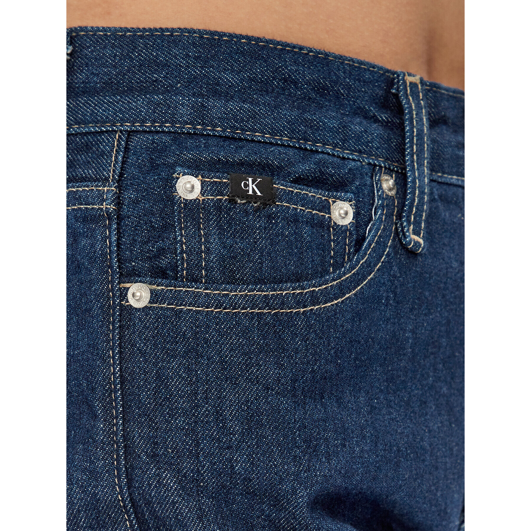 Calvin Klein Jeans Дънки Authentic J20J221760 Тъмносин Bootcut Fit - Pepit.bg