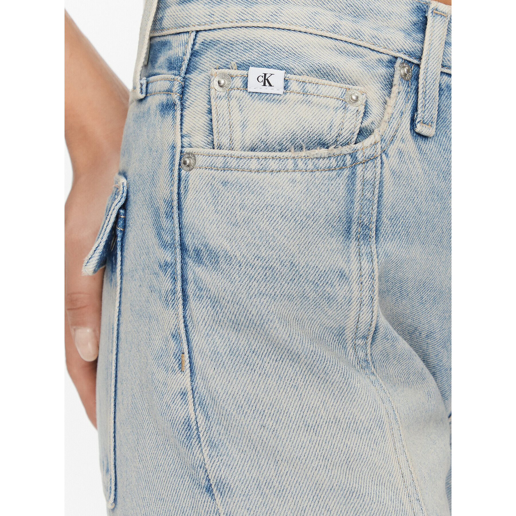 Calvin Klein Jeans Дънки Authentic J20J221829 Син Bootcut Fit - Pepit.bg