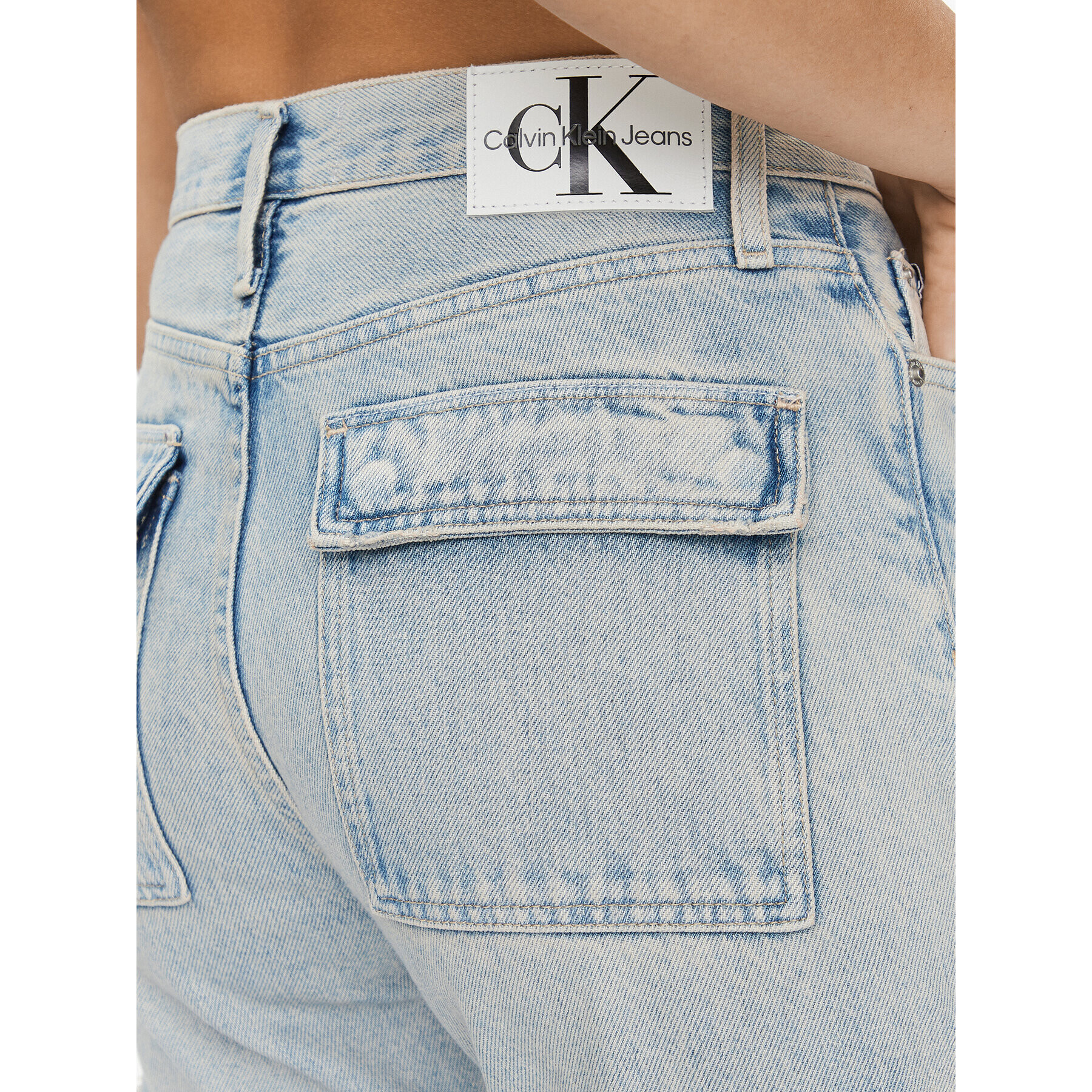 Calvin Klein Jeans Дънки Authentic J20J221829 Син Bootcut Fit - Pepit.bg