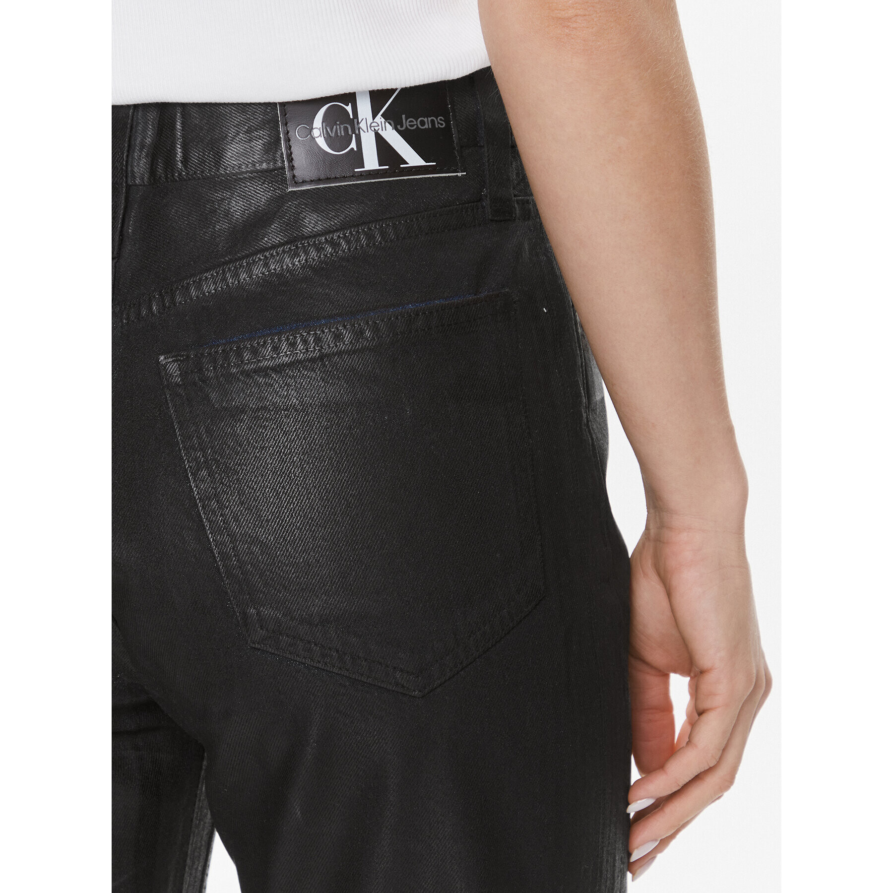 Calvin Klein Jeans Дънки Authentic J20J222431 Син Straight Fit - Pepit.bg