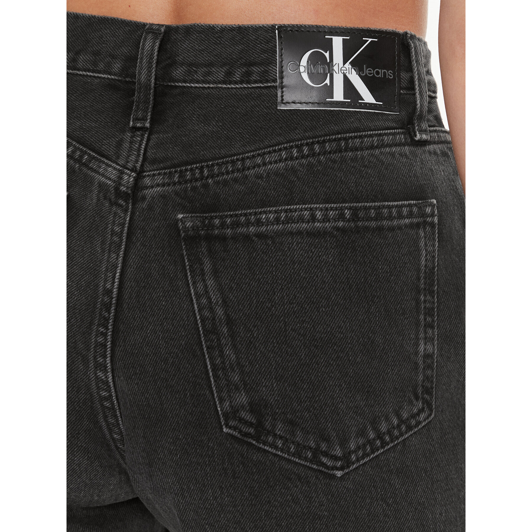 Calvin Klein Jeans Дънки Authentic J20J222442 Черен Slim Fit - Pepit.bg