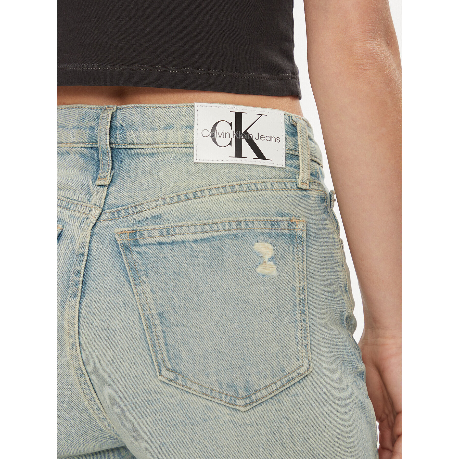 Calvin Klein Jeans Дънки Authentic J20J222449 Син Bootcut Fit - Pepit.bg