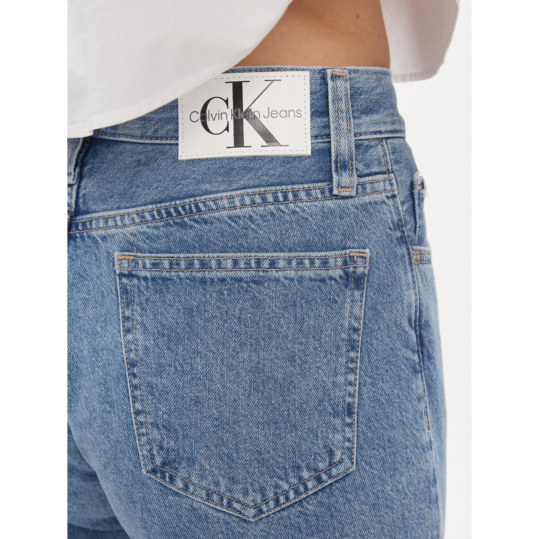 Calvin Klein Jeans Дънки Authentic J20J222868 Син Bootcut Fit - Pepit.bg