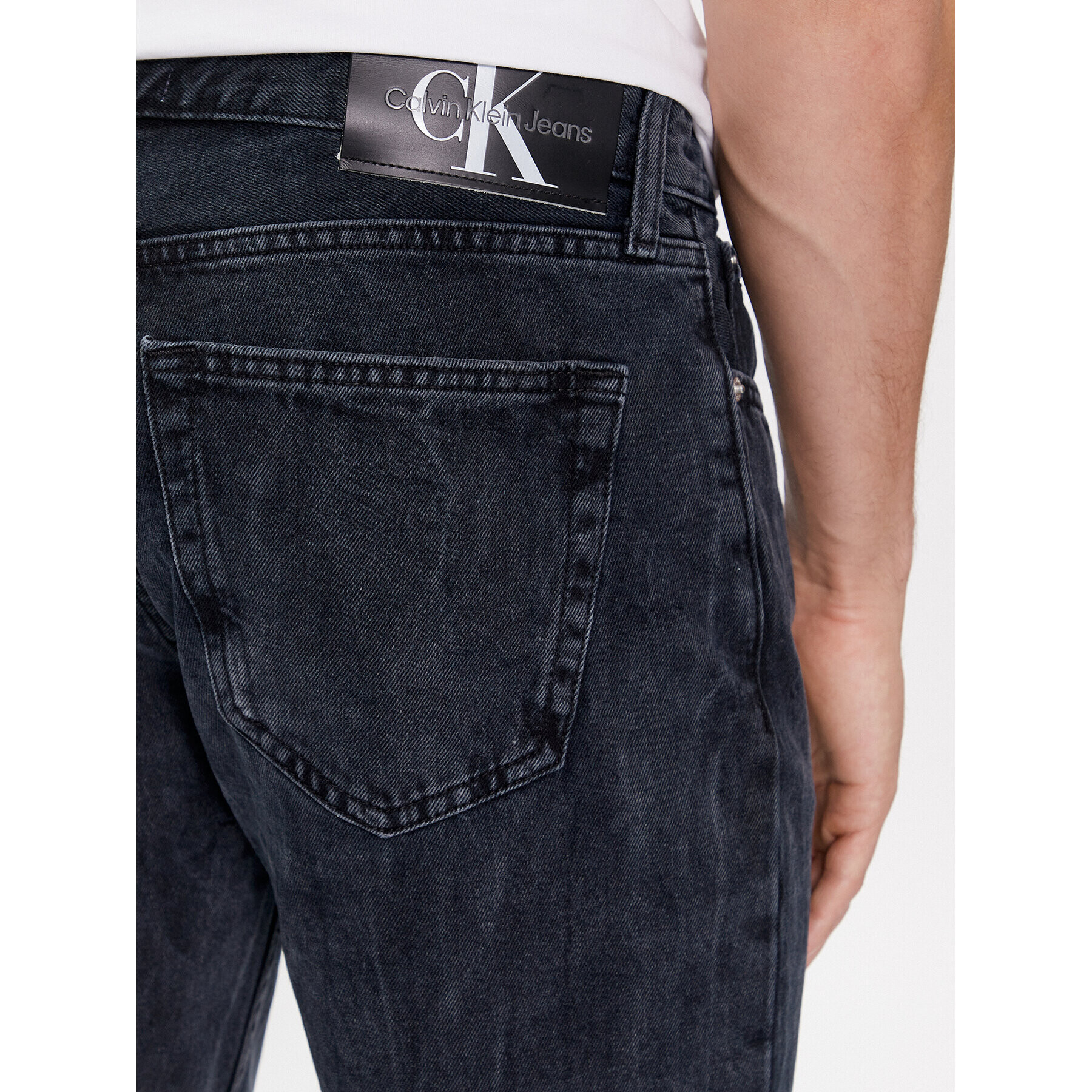 Calvin Klein Jeans Дънки Authentic J30J324566 Тъмносин Straight Fit - Pepit.bg