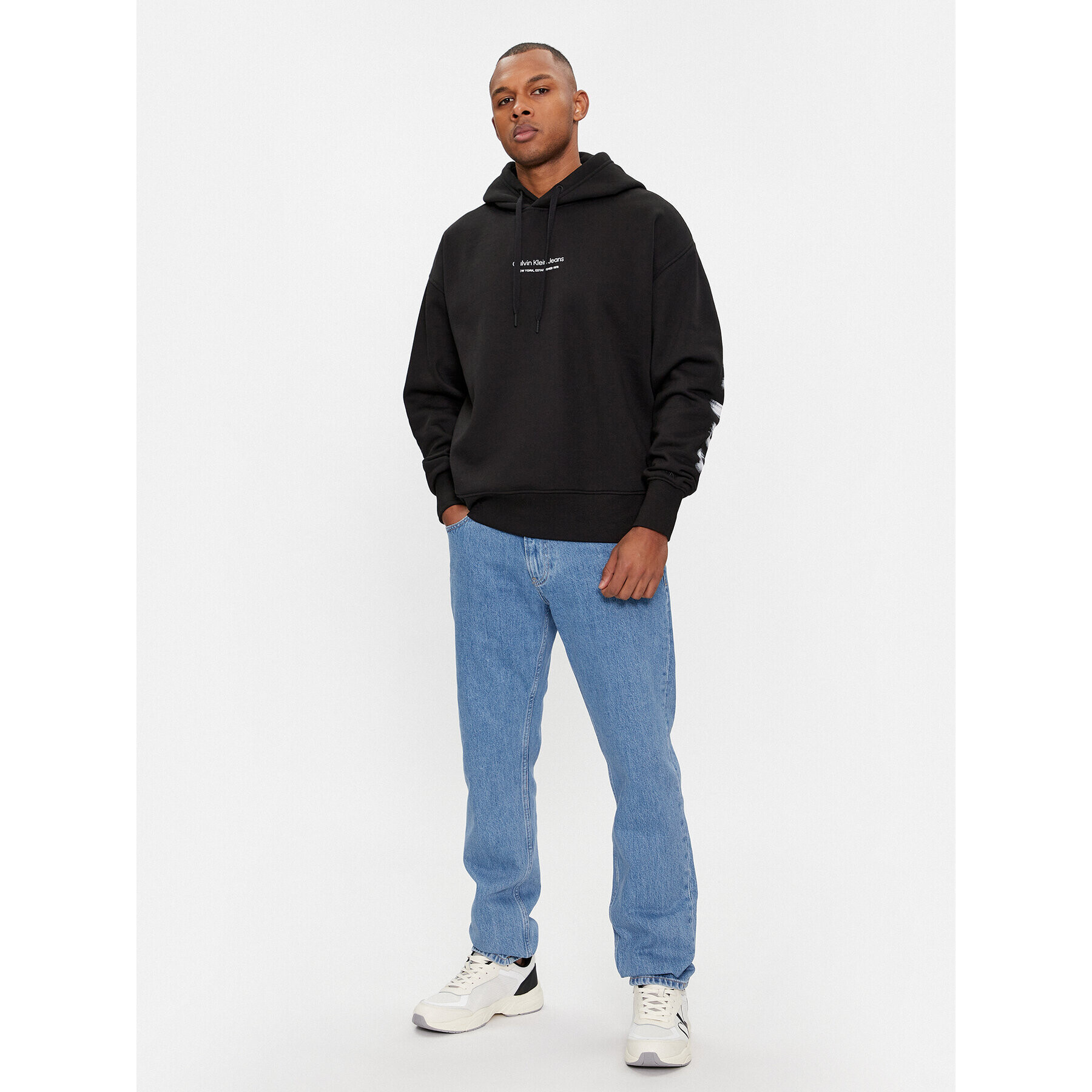 Calvin Klein Jeans Дънки Authentic J30J324568 Син Straight Fit - Pepit.bg