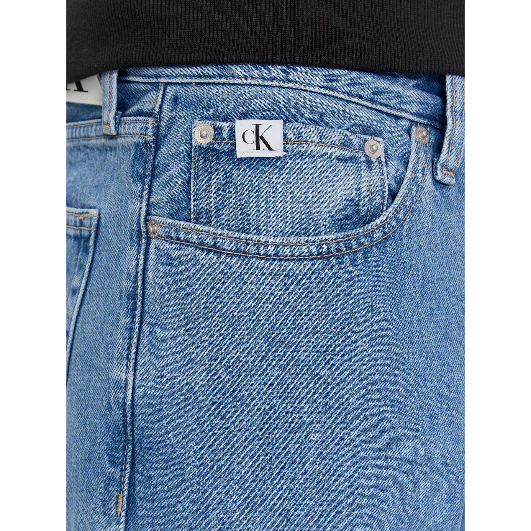 Calvin Klein Jeans Дънки Authentic J30J324568 Син Straight Fit - Pepit.bg