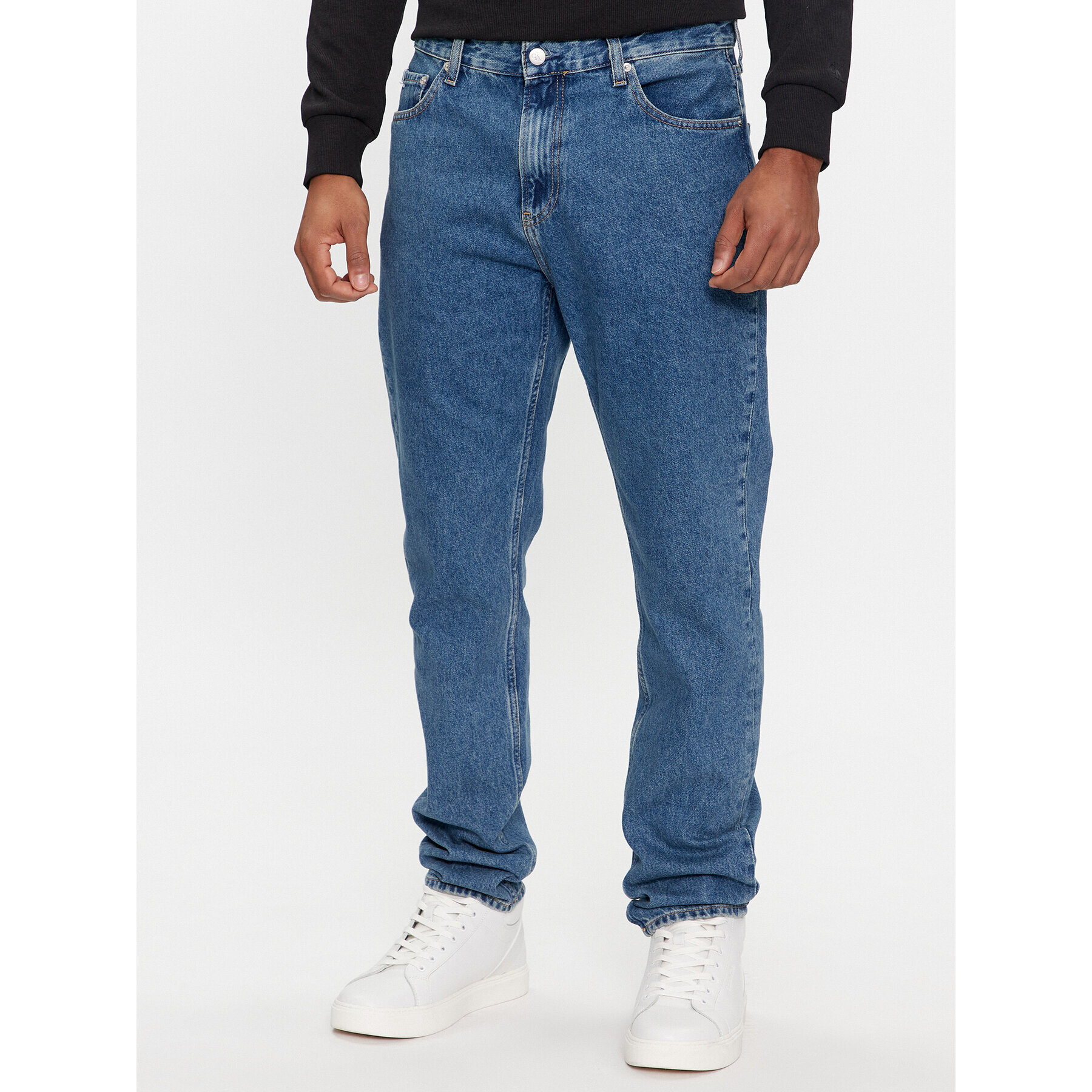 Calvin Klein Jeans Дънки Authentic J30J324968 Син Slim Fit - Pepit.bg