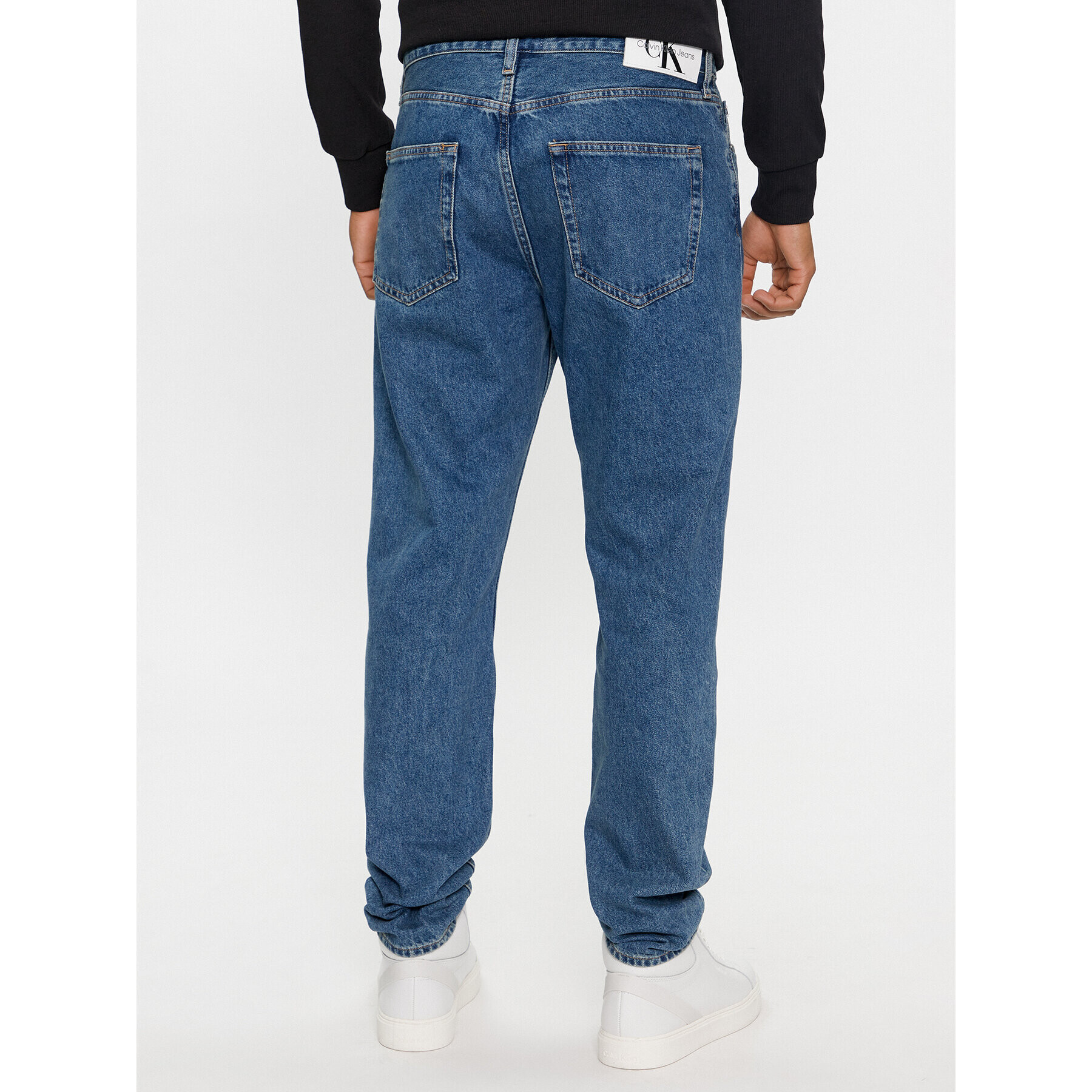 Calvin Klein Jeans Дънки Authentic J30J324968 Син Slim Fit - Pepit.bg