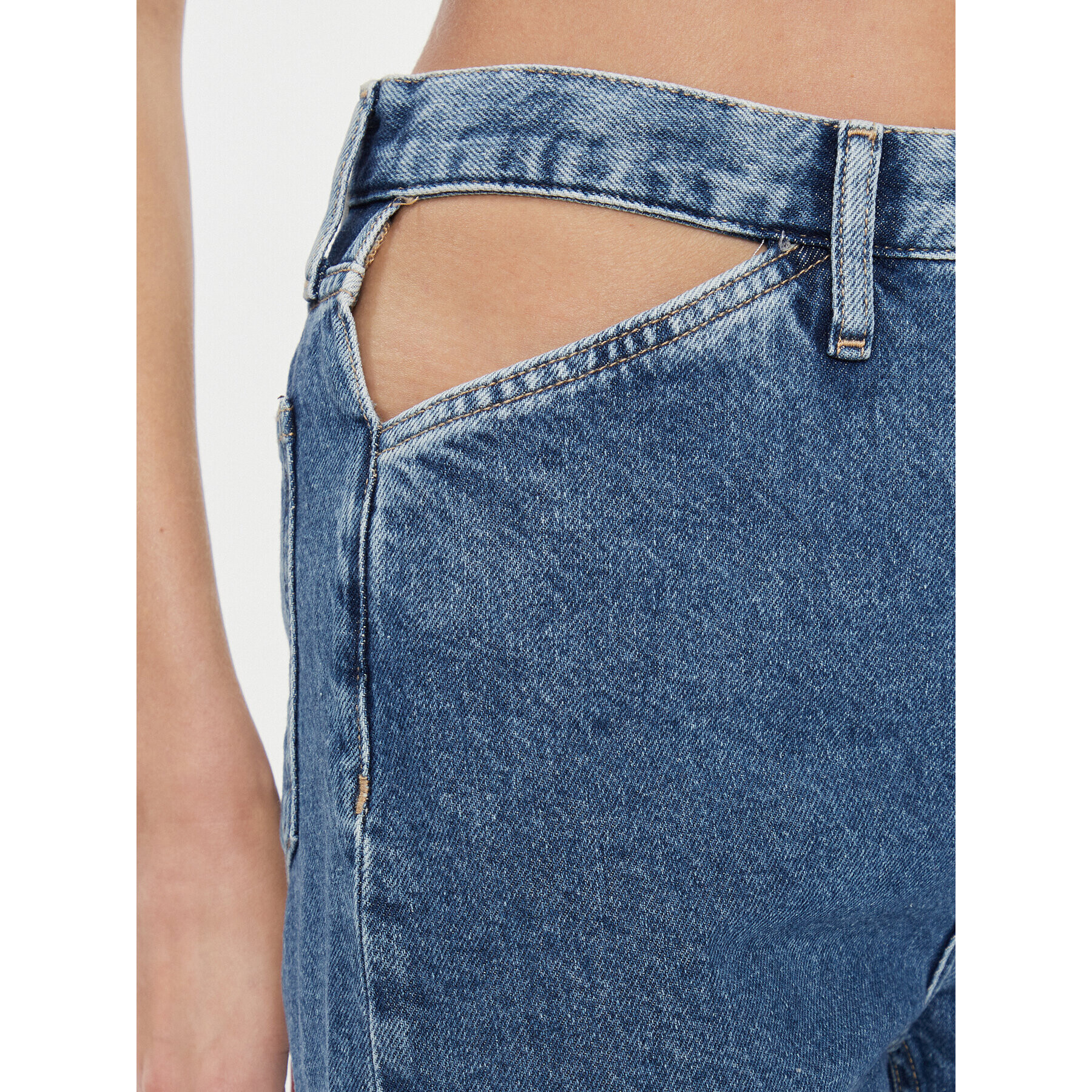 Calvin Klein Jeans Дънки Authentic Slim Straight Cut Out J20J222433 Син Slim Fit - Pepit.bg