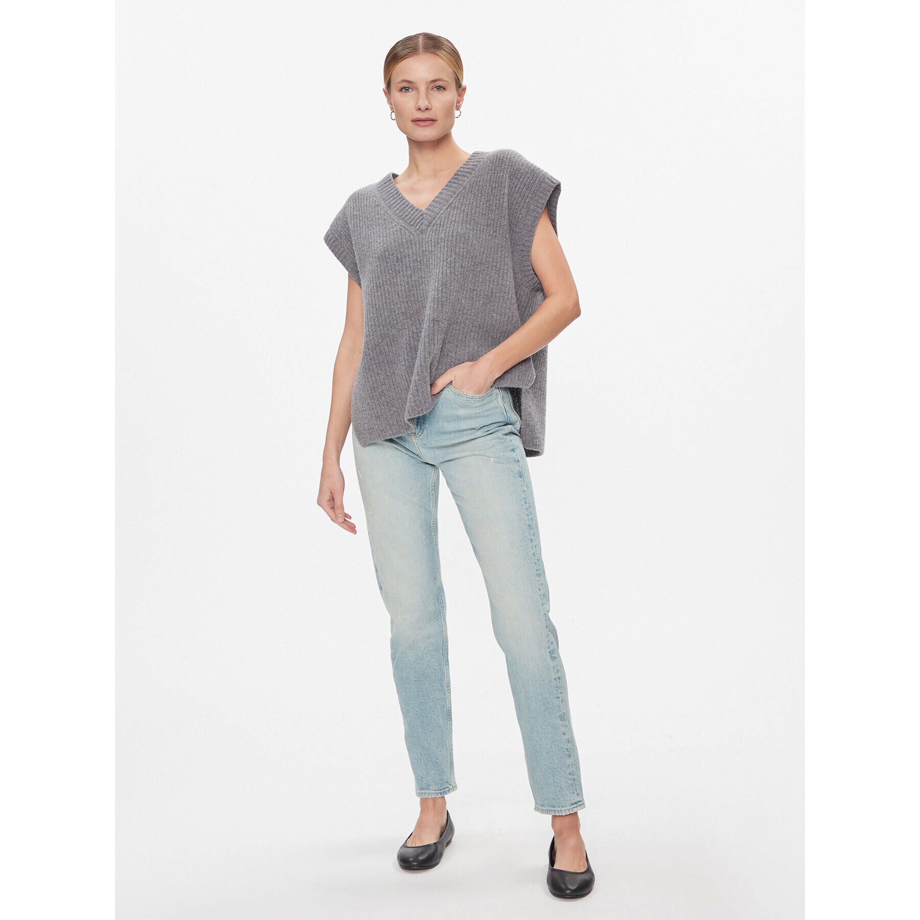 Calvin Klein Jeans Дънки Authentic Slim Straight J20J222864 Син Slim Fit - Pepit.bg