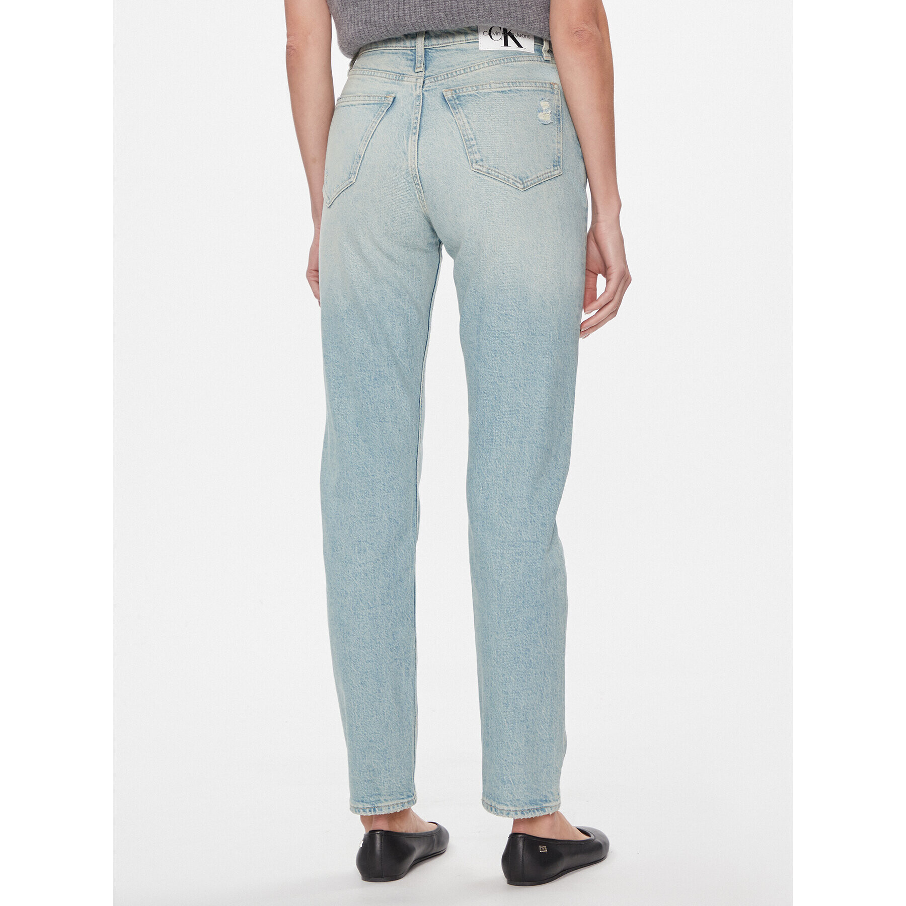 Calvin Klein Jeans Дънки Authentic Slim Straight J20J222864 Син Slim Fit - Pepit.bg