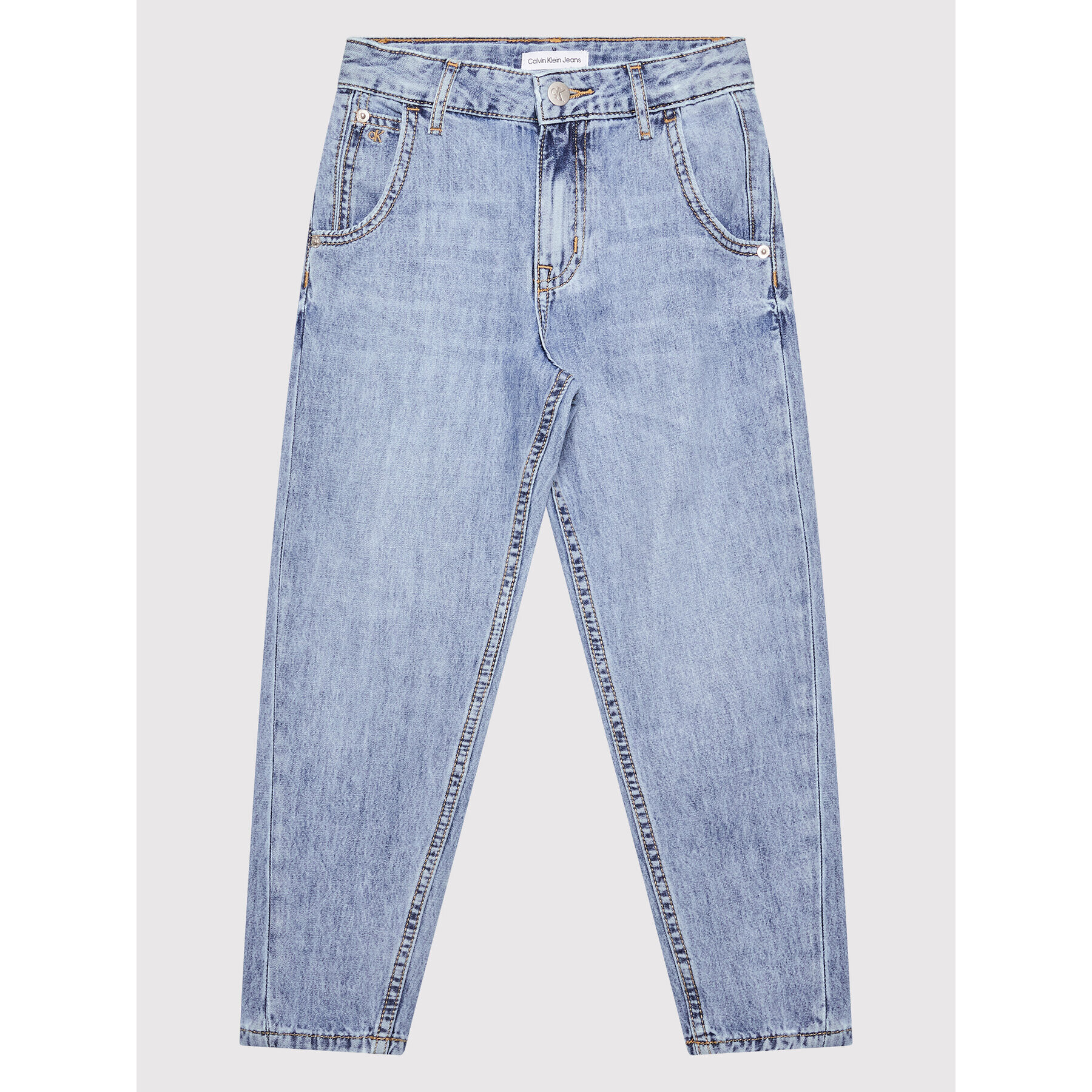 Calvin Klein Jeans Дънки Barrel IG0IG01463 Син Relaxed Fit - Pepit.bg