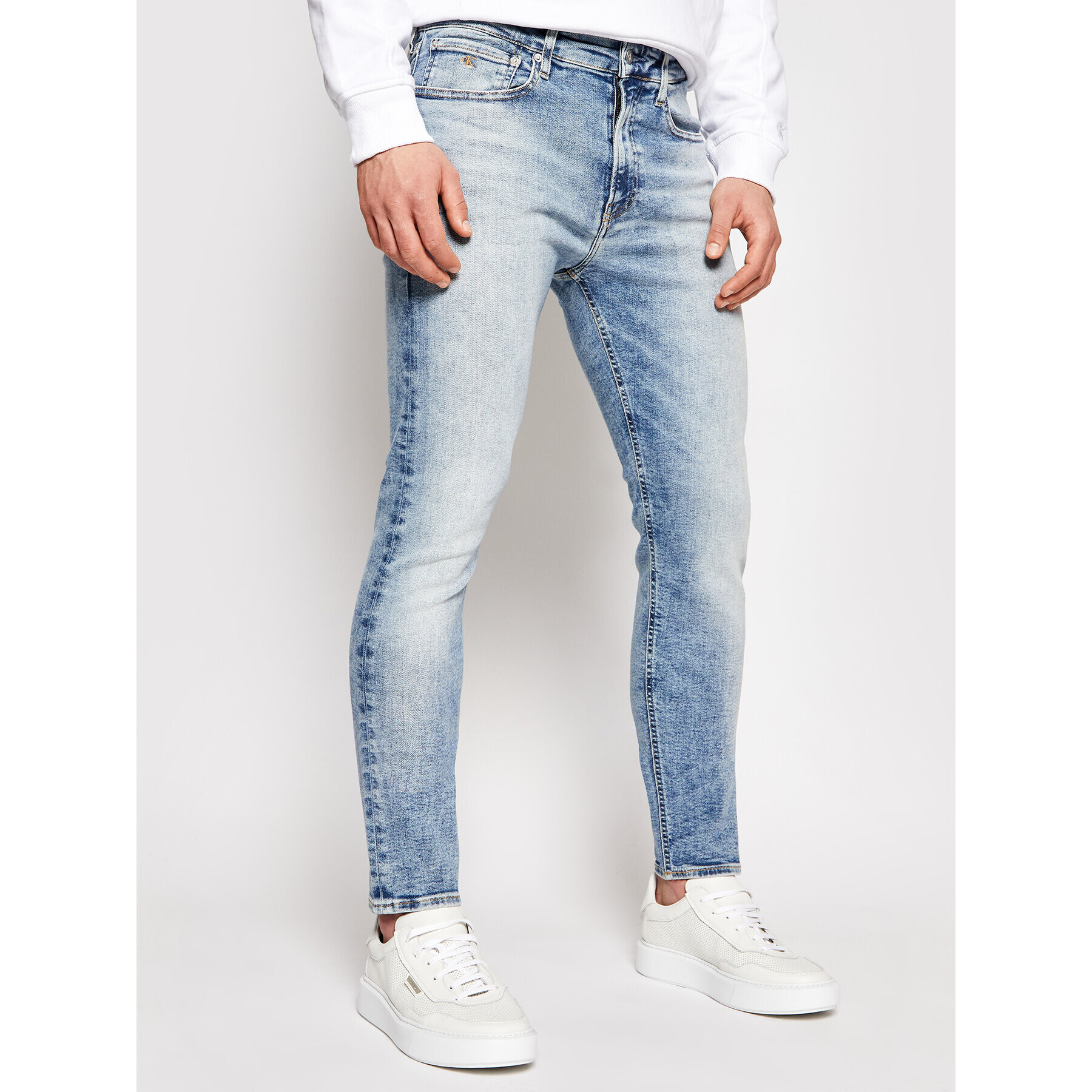 Calvin Klein Jeans Дънки Ckj 016 J30J318244 Син Skinny Fit - Pepit.bg