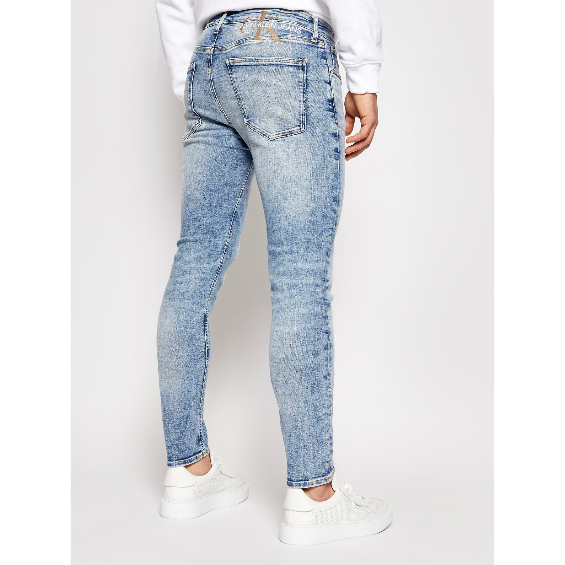 Calvin Klein Jeans Дънки Ckj 016 J30J318244 Син Skinny Fit - Pepit.bg