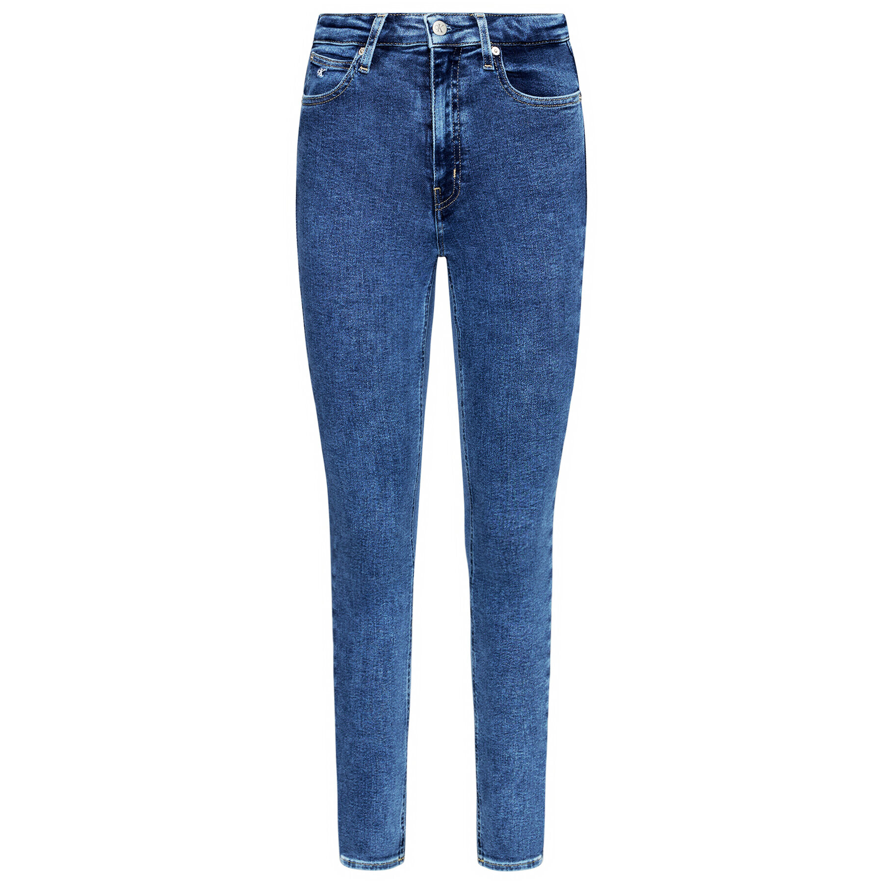 Calvin Klein Jeans Дънки High Rise J20J215787 Тъмносин Skinny Fit - Pepit.bg