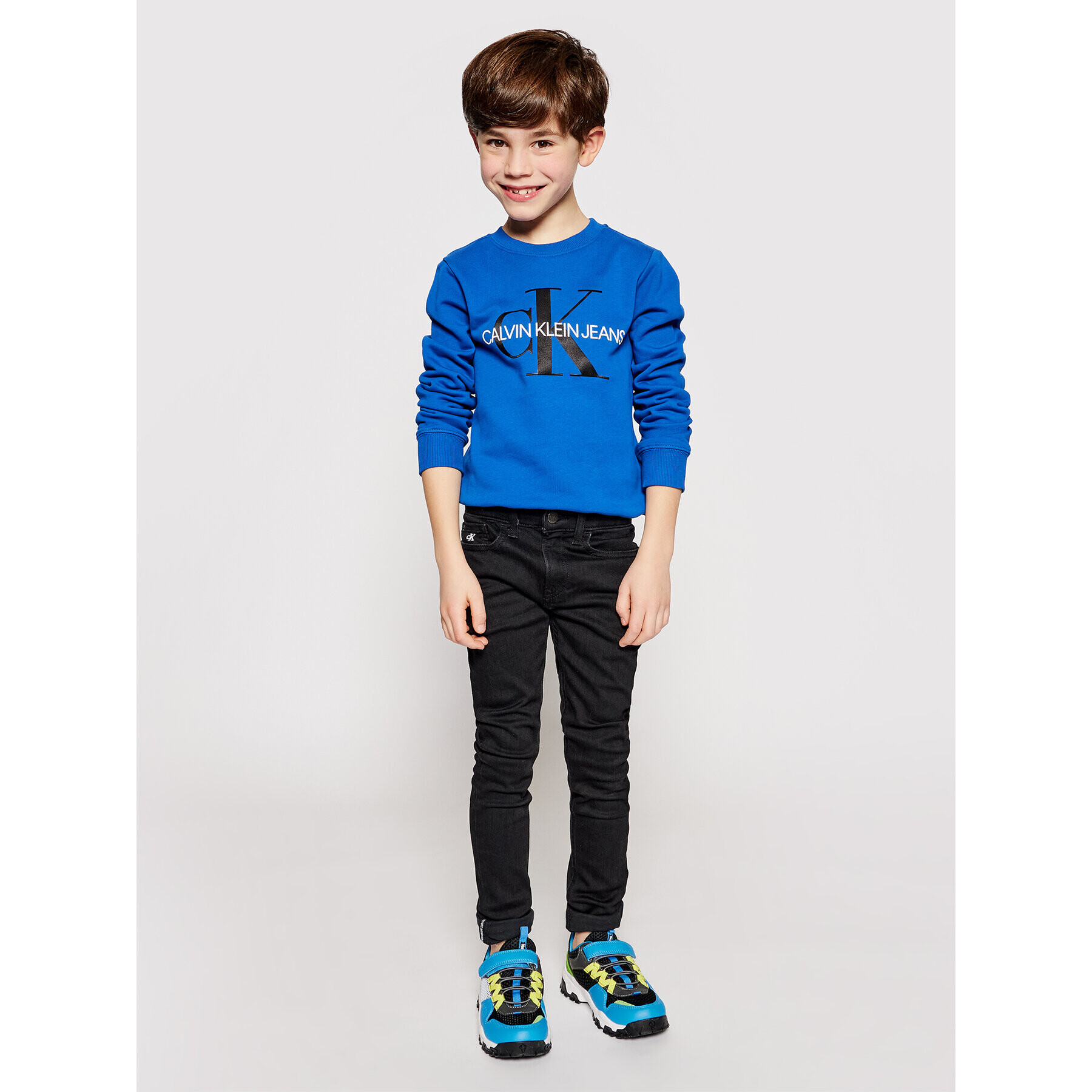 Calvin Klein Jeans Дънки IB0IB00766 Черен Slim Fit - Pepit.bg
